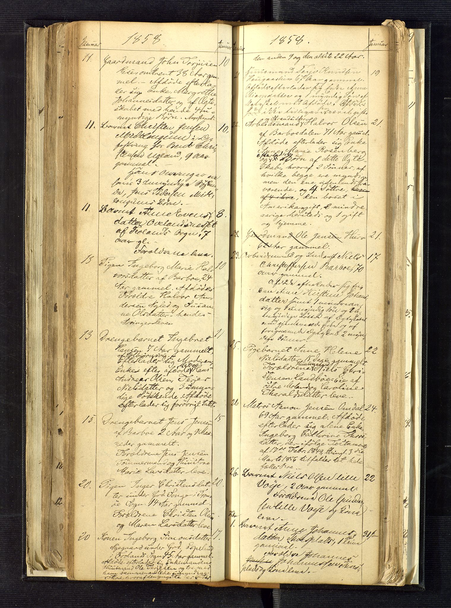 Nedenes sorenskriveri, AV/SAK-1221-0006/H/Ha/L0001: Dødsfallsfortegnelse nr 1, 1840-1863