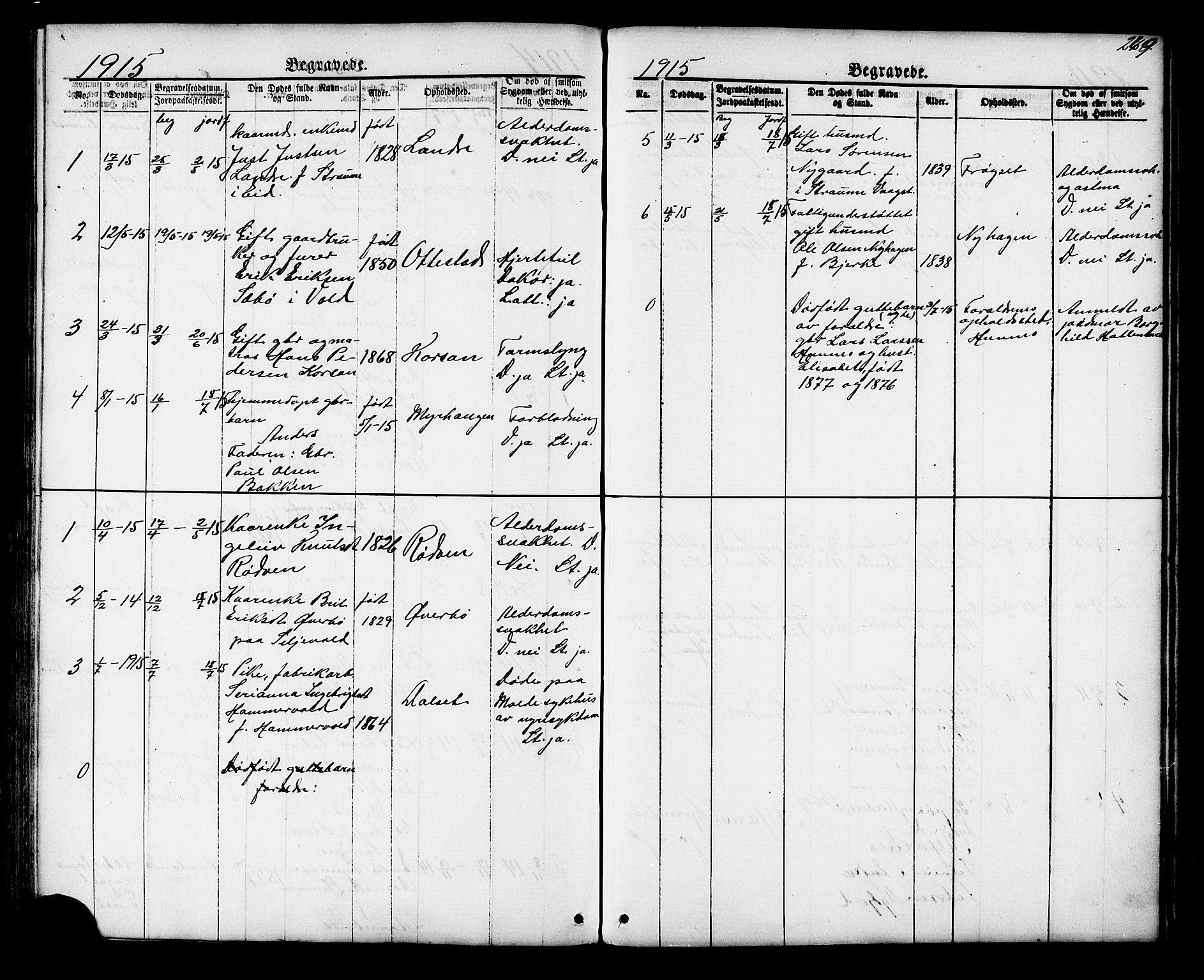 Ministerialprotokoller, klokkerbøker og fødselsregistre - Møre og Romsdal, SAT/A-1454/548/L0614: Klokkerbok nr. 548C02, 1867-1917, s. 269