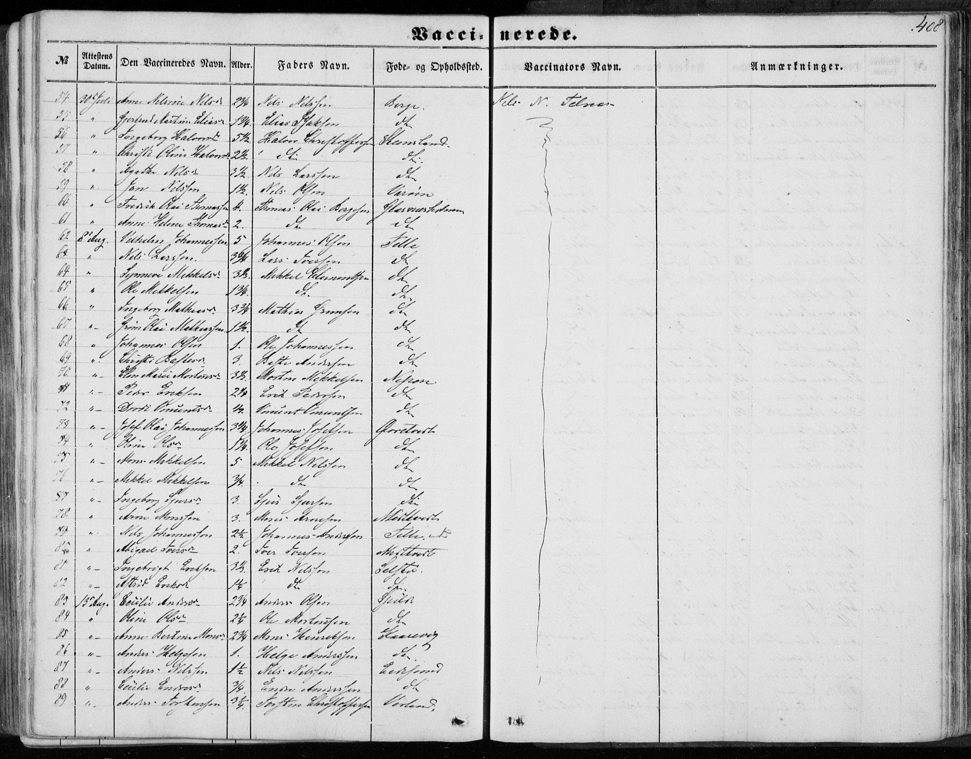 Sund sokneprestembete, AV/SAB-A-99930: Ministerialbok nr. A 14, 1850-1866, s. 408