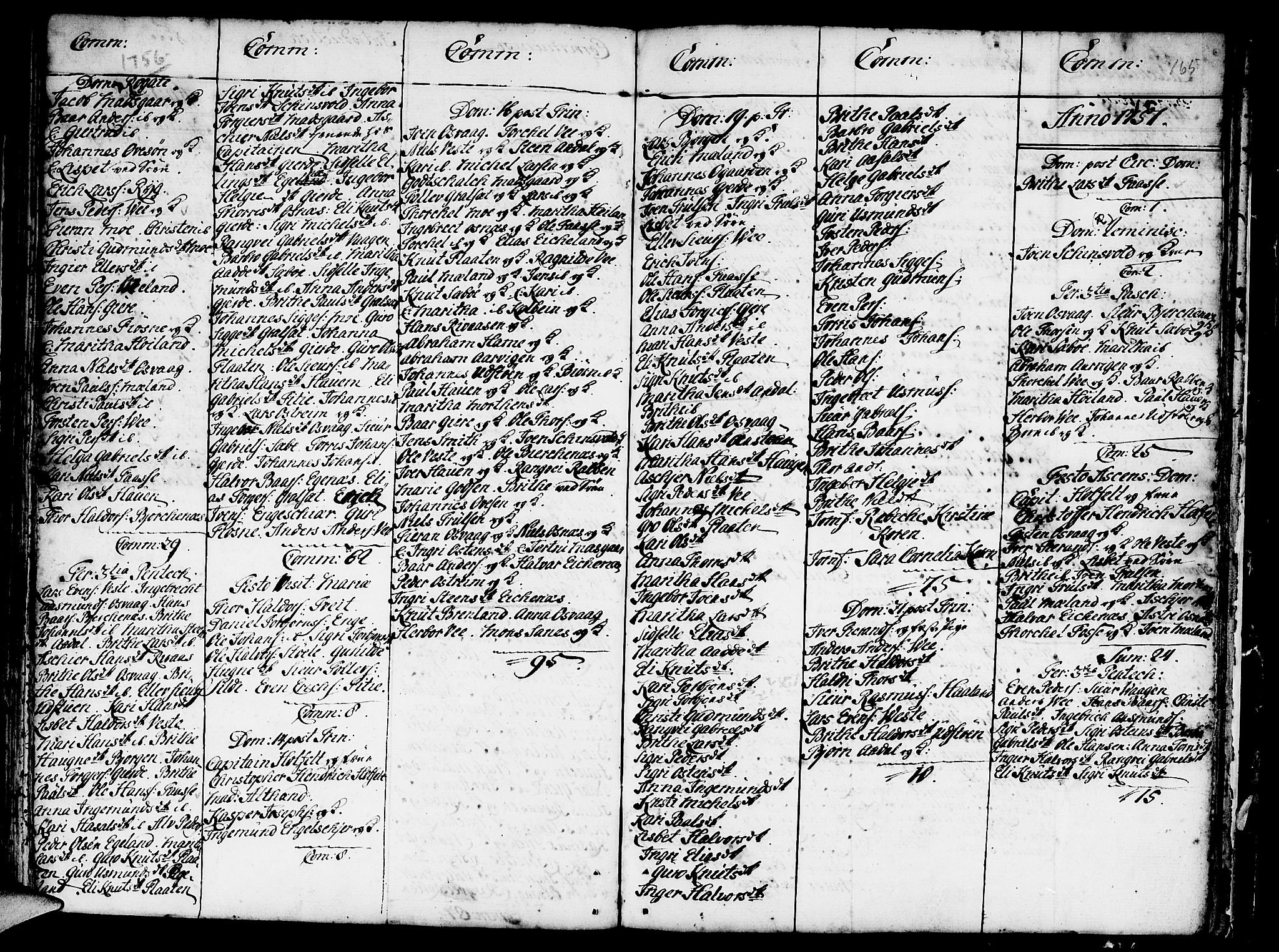 Etne sokneprestembete, SAB/A-75001/H/Haa: Ministerialbok nr. A 3 /3, 1755-1782, s. 165