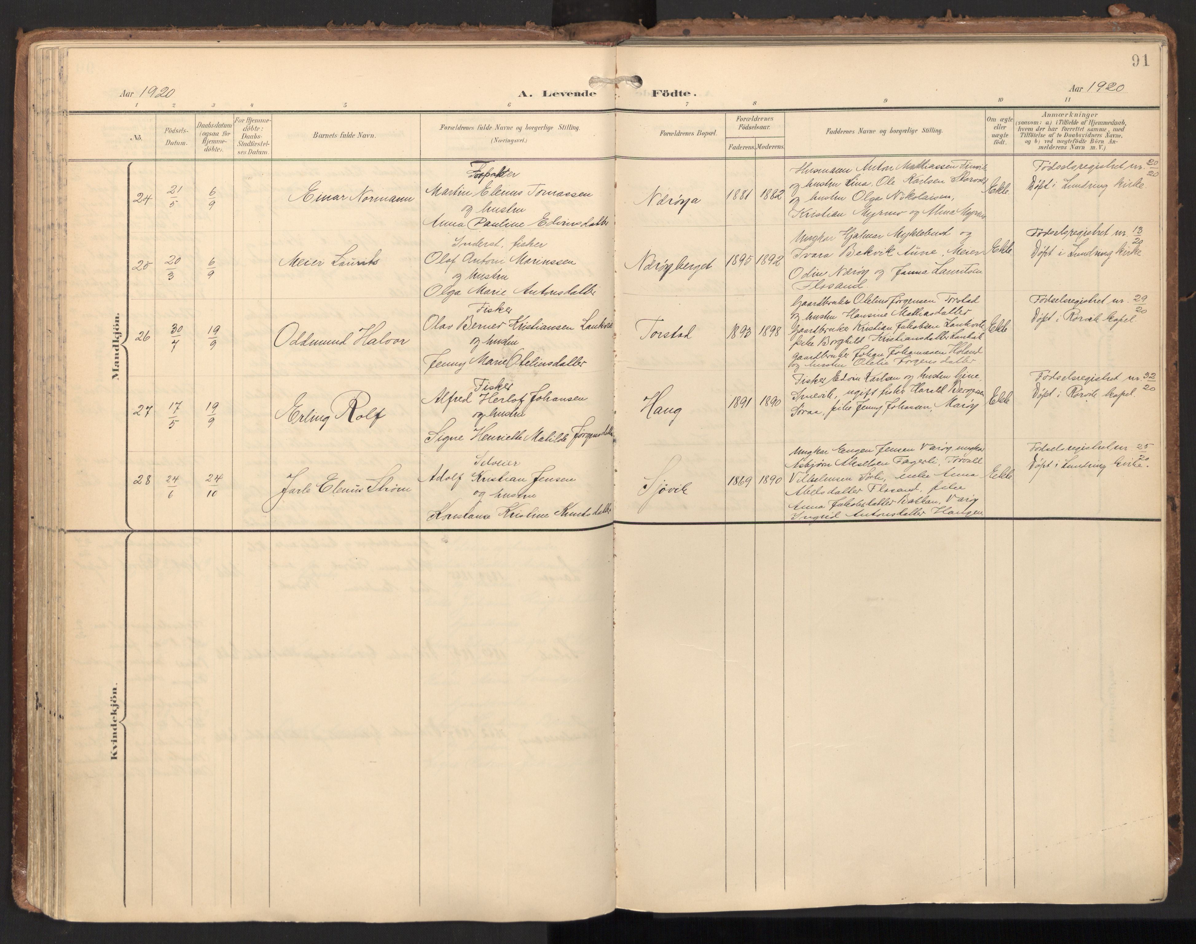 Ministerialprotokoller, klokkerbøker og fødselsregistre - Nord-Trøndelag, SAT/A-1458/784/L0677: Ministerialbok nr. 784A12, 1900-1920, s. 91