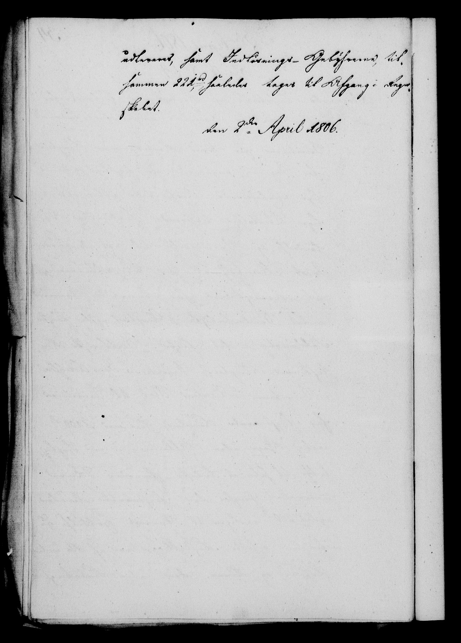 Rentekammeret, Kammerkanselliet, RA/EA-3111/G/Gf/Gfa/L0088: Norsk relasjons- og resolusjonsprotokoll (merket RK 52.88), 1806, s. 222
