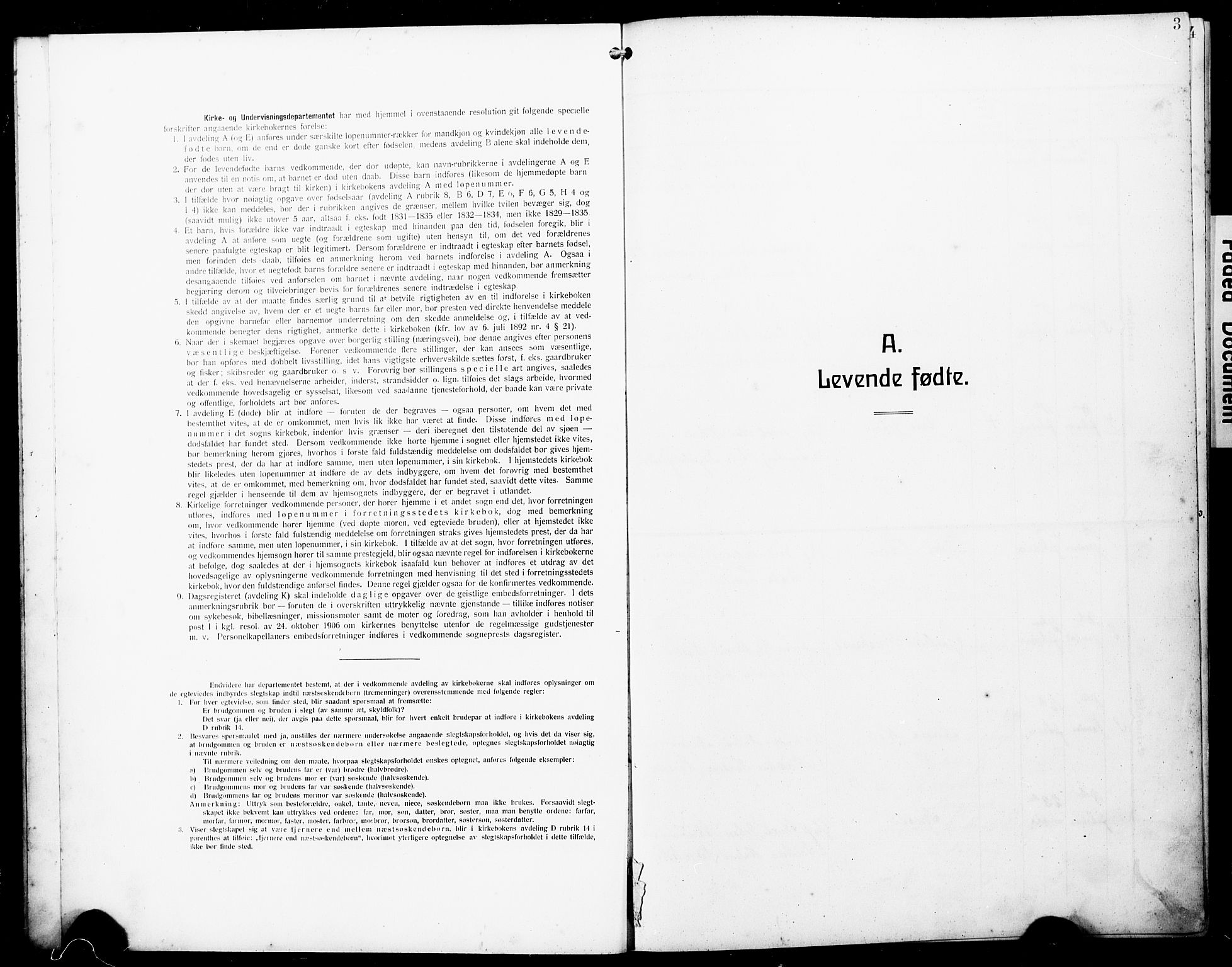 Austevoll Sokneprestembete, SAB/A-74201/H/Hab: Klokkerbok nr. A 5, 1913-1925, s. 3