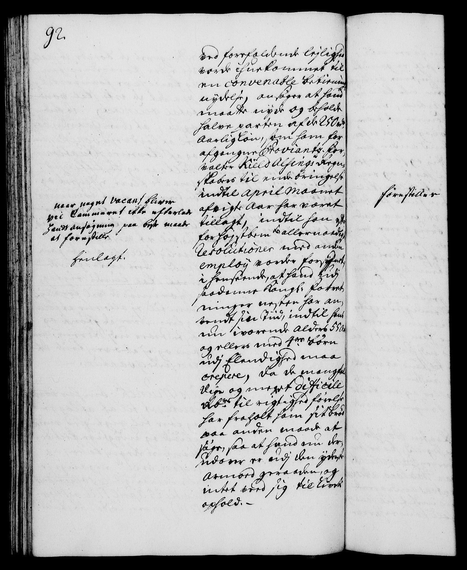 Rentekammeret, Kammerkanselliet, AV/RA-EA-3111/G/Gh/Gha/L0017: Norsk ekstraktmemorialprotokoll (merket RK 53.62), 1735, s. 92