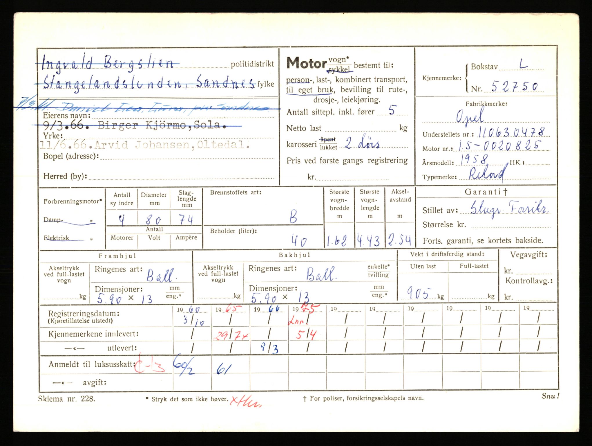 Stavanger trafikkstasjon, AV/SAST-A-101942/0/F/L0052: L-52100 - L-52899, 1930-1971, s. 1839