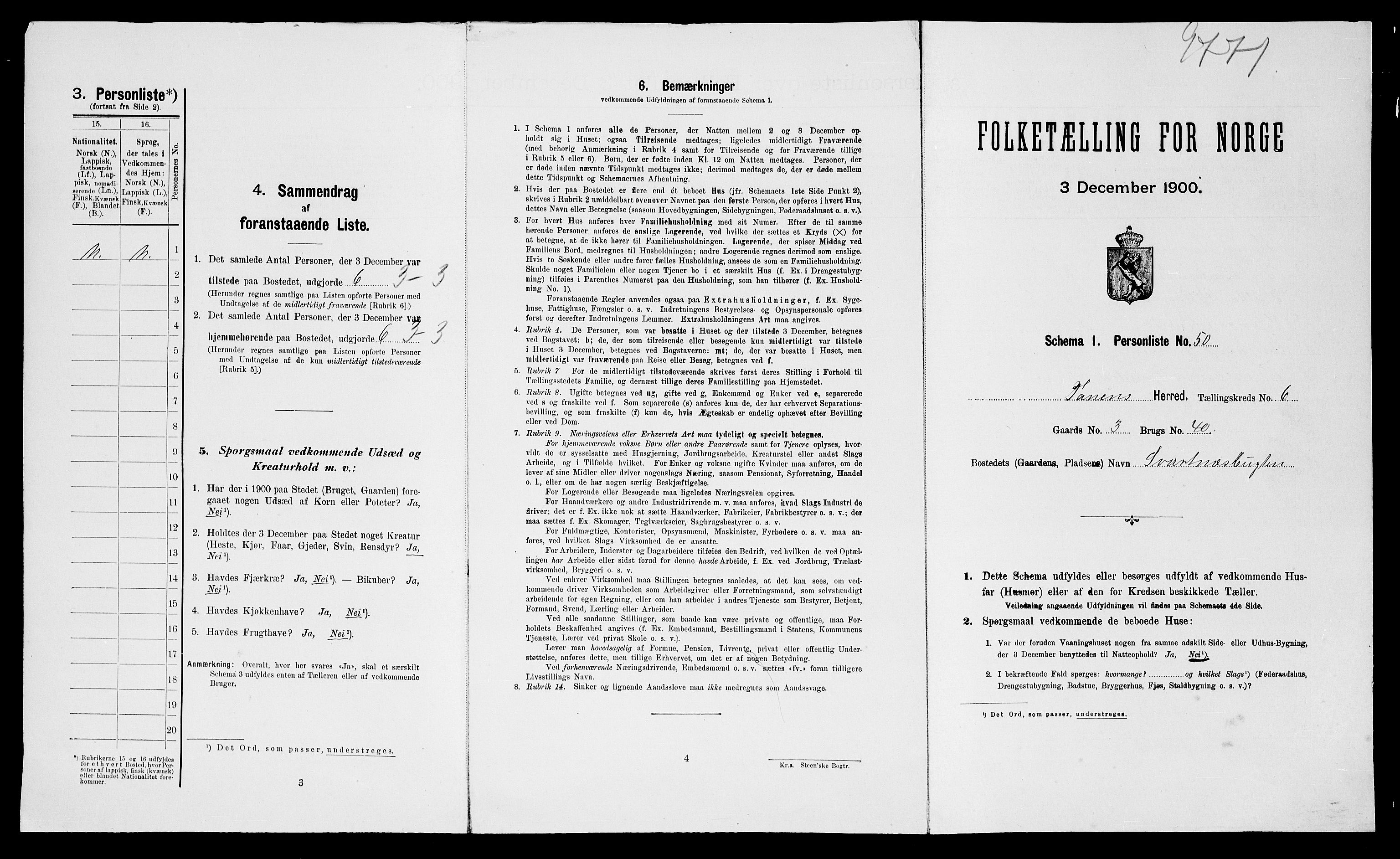 SATØ, Folketelling 1900 for 2025 Tana herred, 1900, s. 996