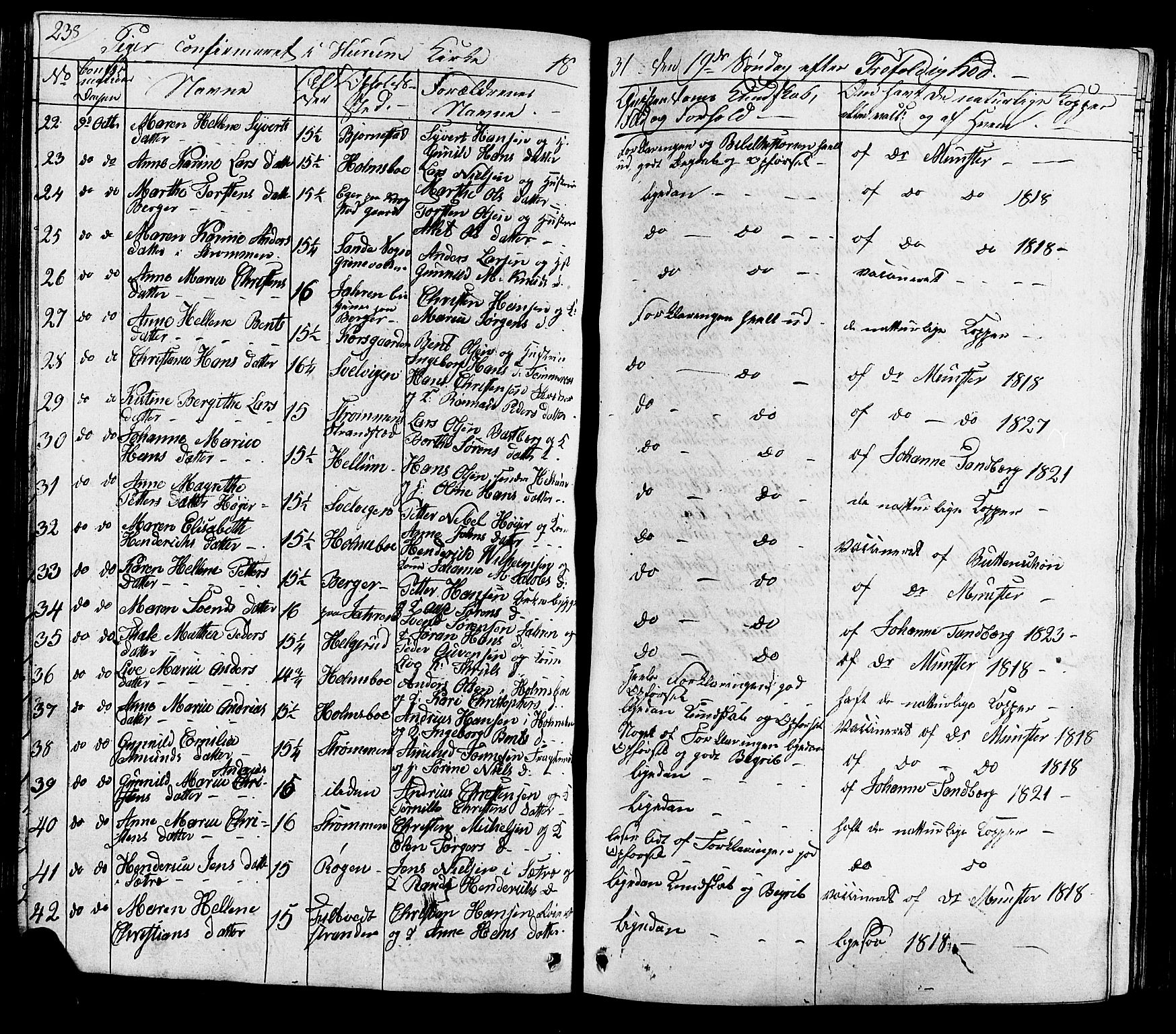 Hurum kirkebøker, AV/SAKO-A-229/G/Ga/L0002: Klokkerbok nr. I 2, 1827-1857, s. 238