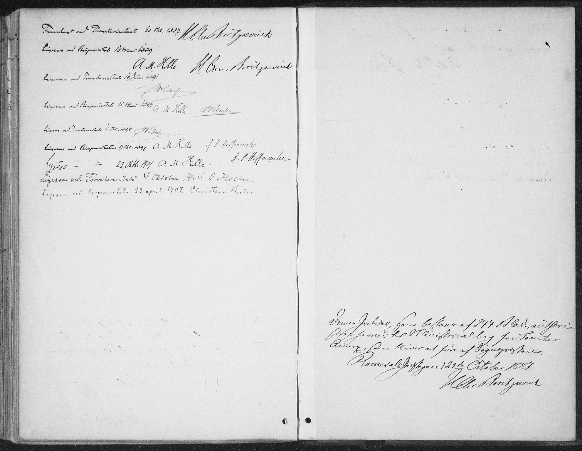Romedal prestekontor, SAH/PREST-004/K/L0008: Ministerialbok nr. 8, 1887-1905
