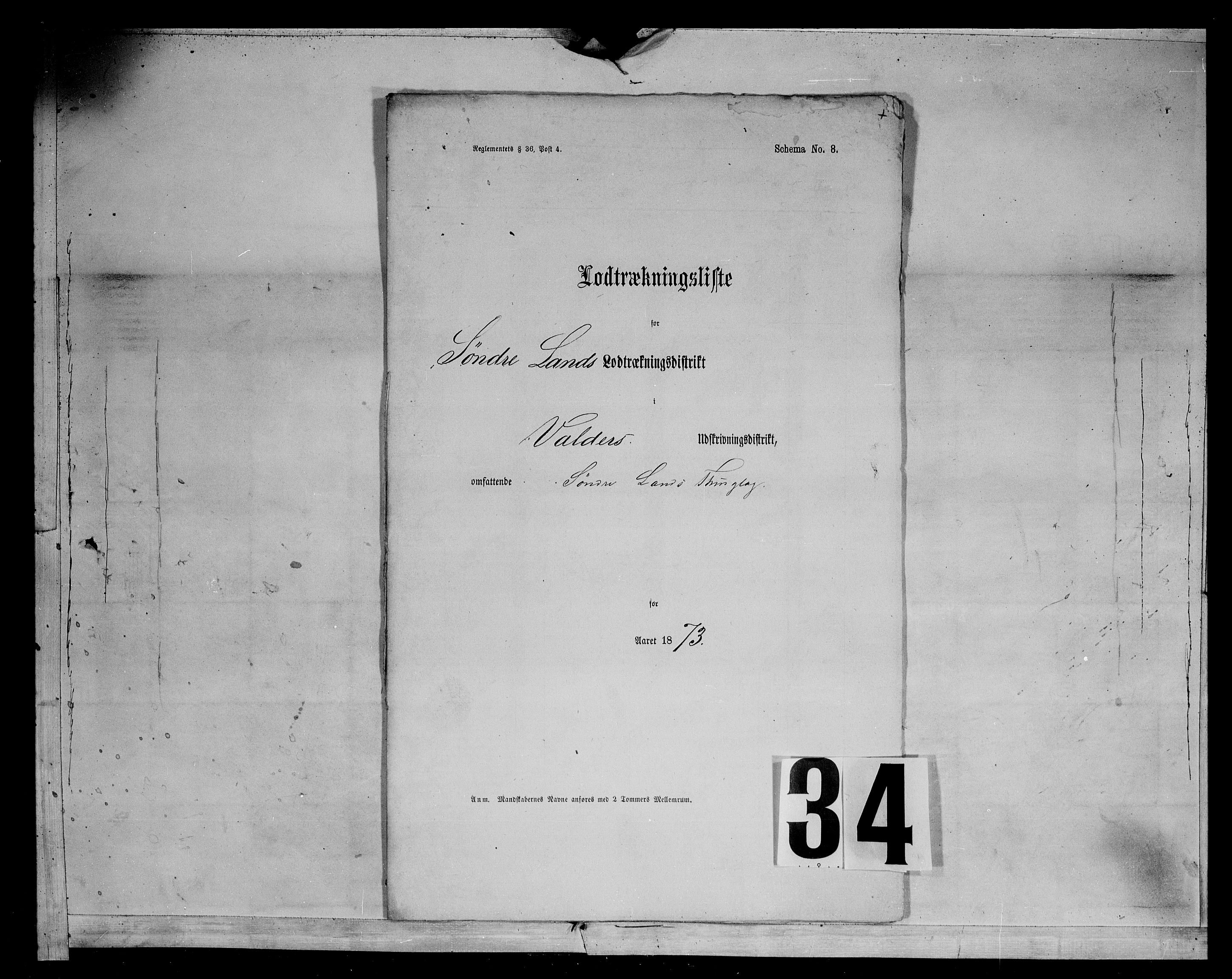 Fylkesmannen i Oppland, SAH/FYO-002/1/K/Kg/L1167: Søndre og Nordre Land, Vestre Toten, 1860-1879, s. 9298