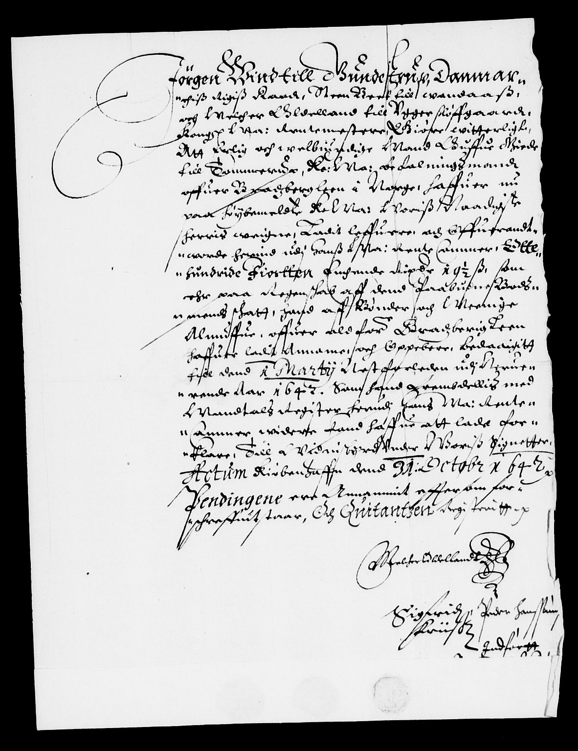 Rentekammeret inntil 1814, Reviderte regnskaper, Lensregnskaper, AV/RA-EA-5023/R/Rb/Rbp/L0027: Bratsberg len, 1641-1643