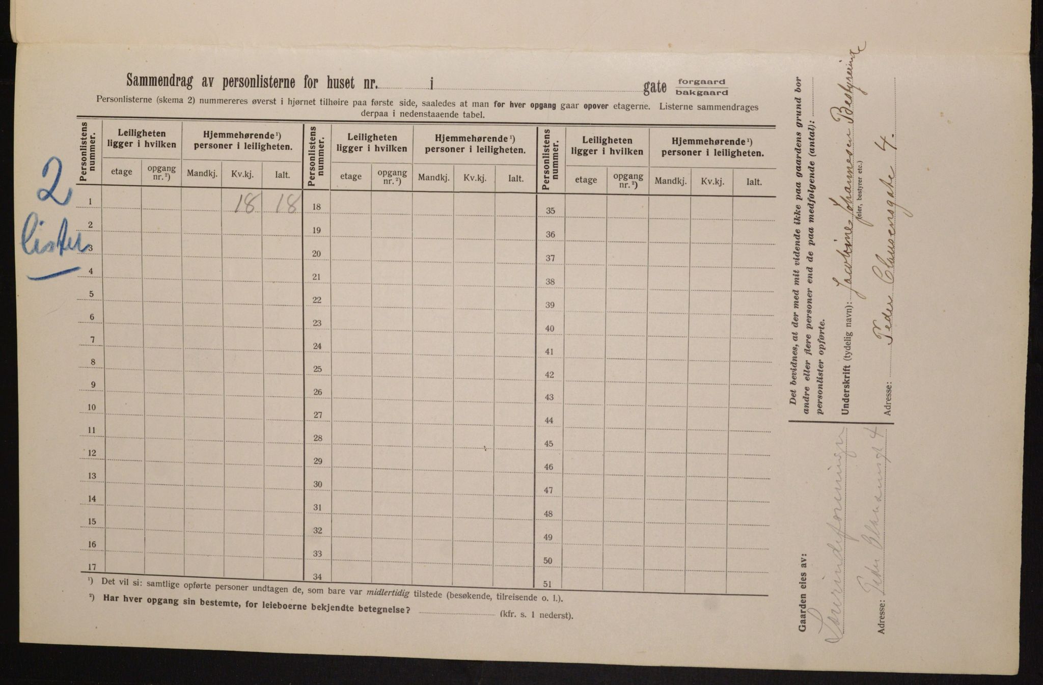 OBA, Kommunal folketelling 1.2.1913 for Kristiania, 1913, s. 78938