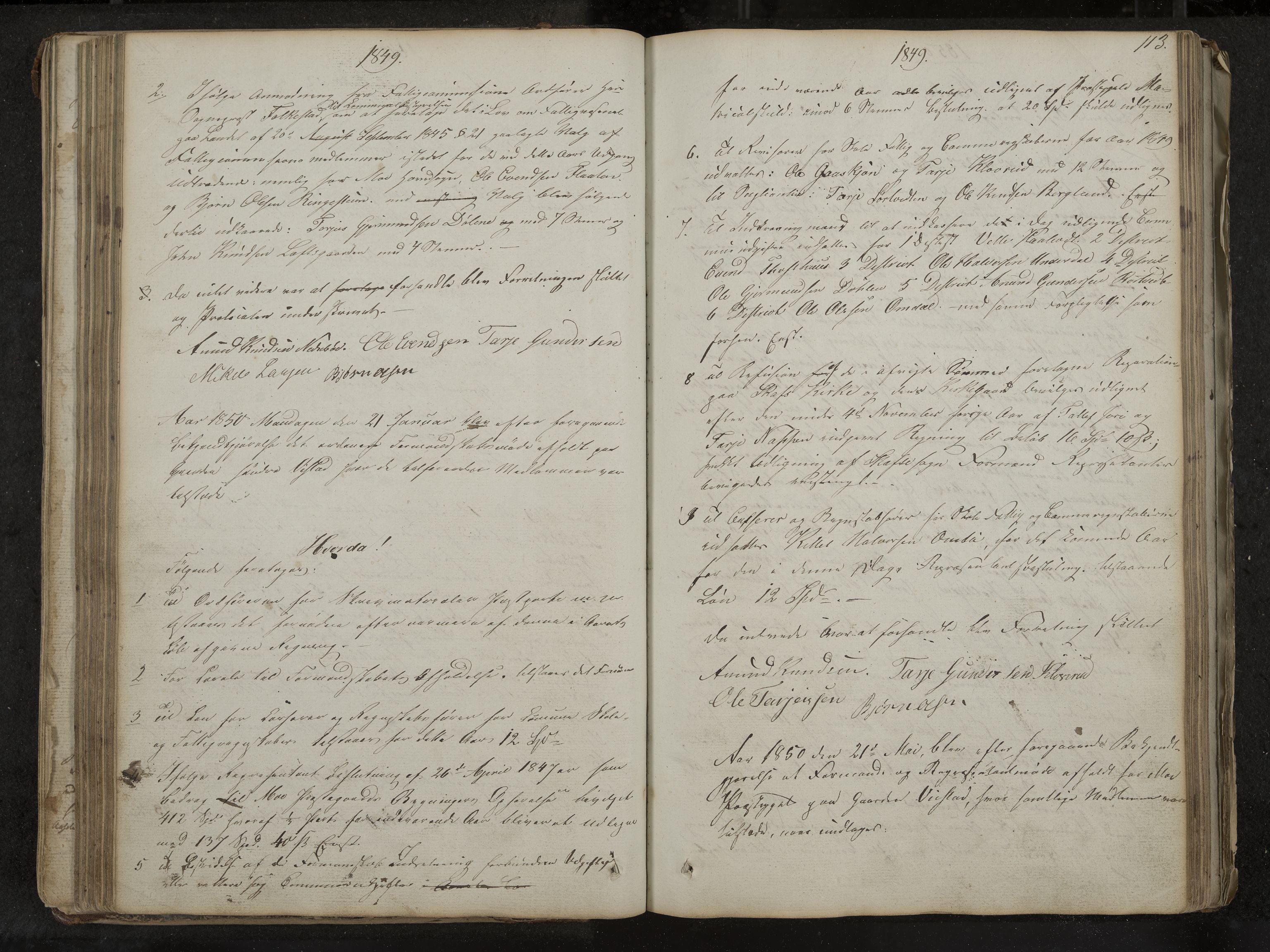 Mo formannskap og sentraladministrasjon, IKAK/0832021/A/L0001: Møtebok Mo og Skafså, 1837-1882, s. 113