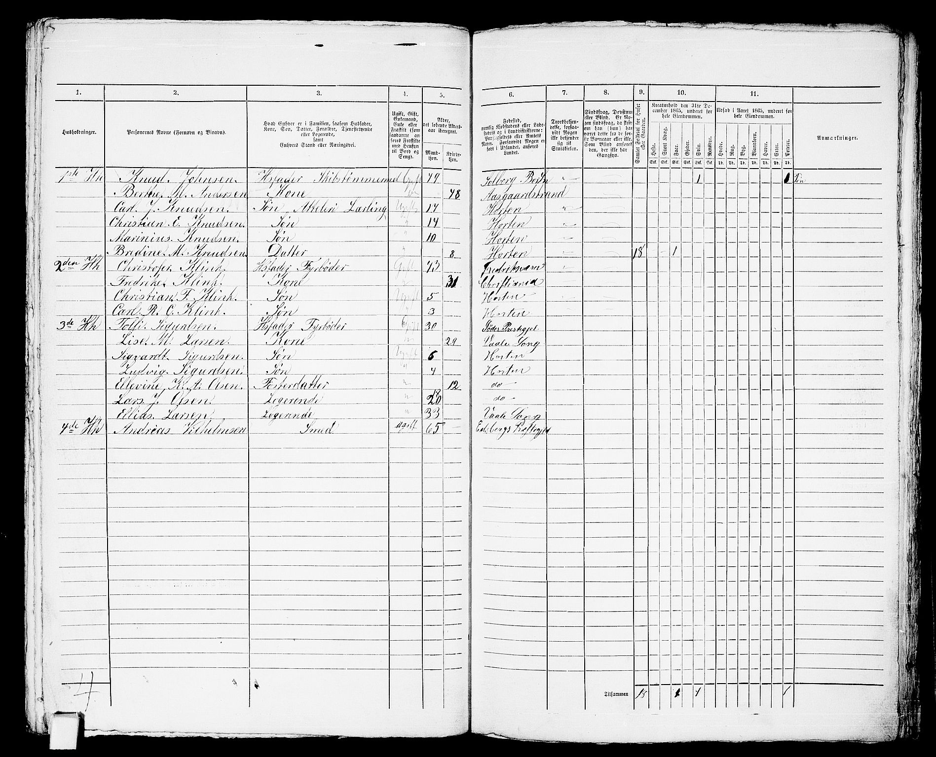 RA, Folketelling 1865 for 0703 Horten ladested, 1865, s. 711
