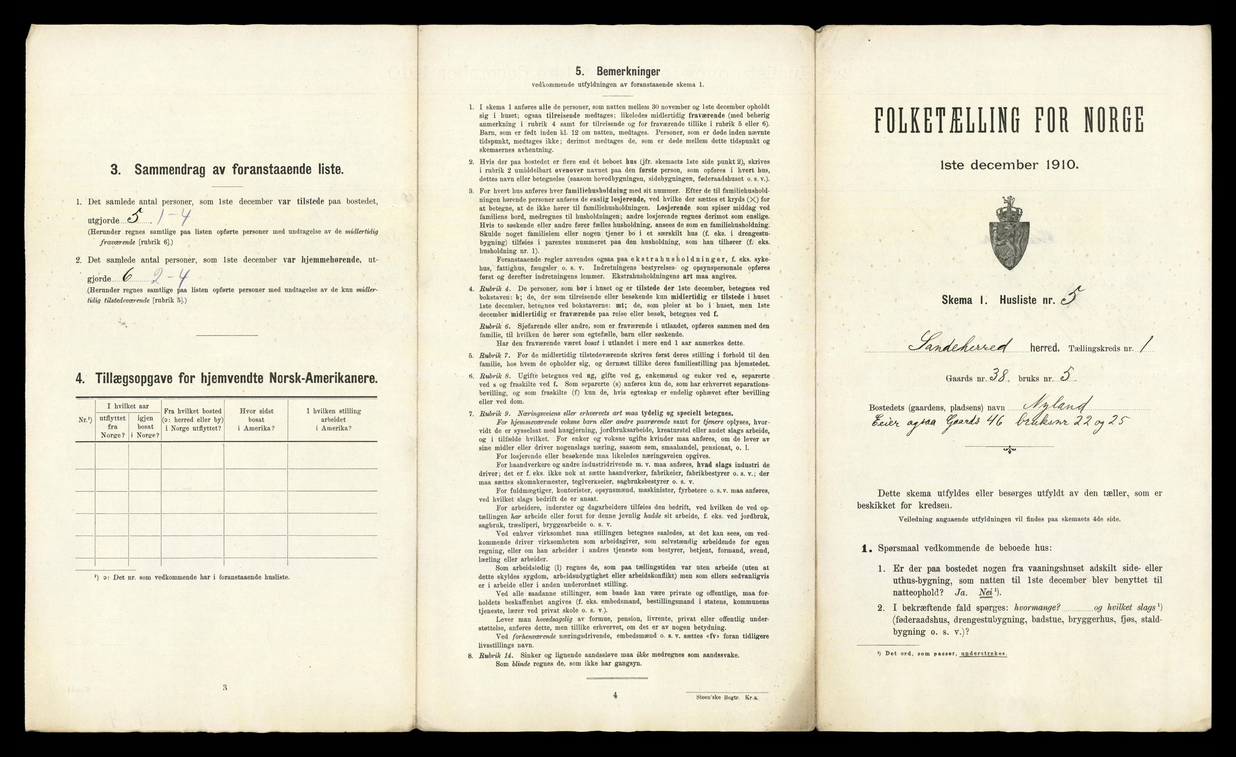 RA, Folketelling 1910 for 0724 Sandeherred herred, 1910, s. 73