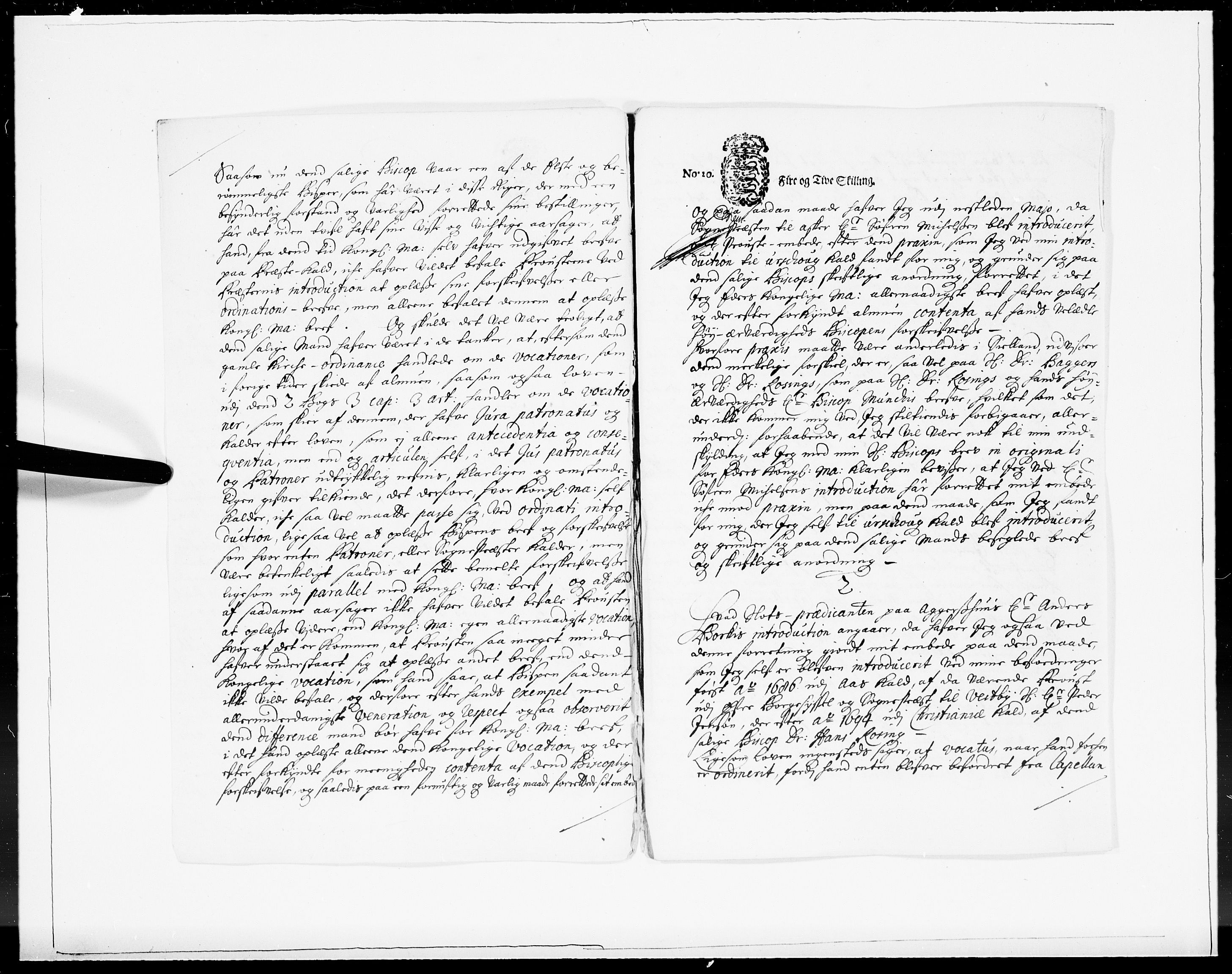 Danske Kanselli 1572-1799, AV/RA-EA-3023/F/Fc/Fcc/Fcca/L0052: Norske innlegg 1572-1799, 1701, s. 16
