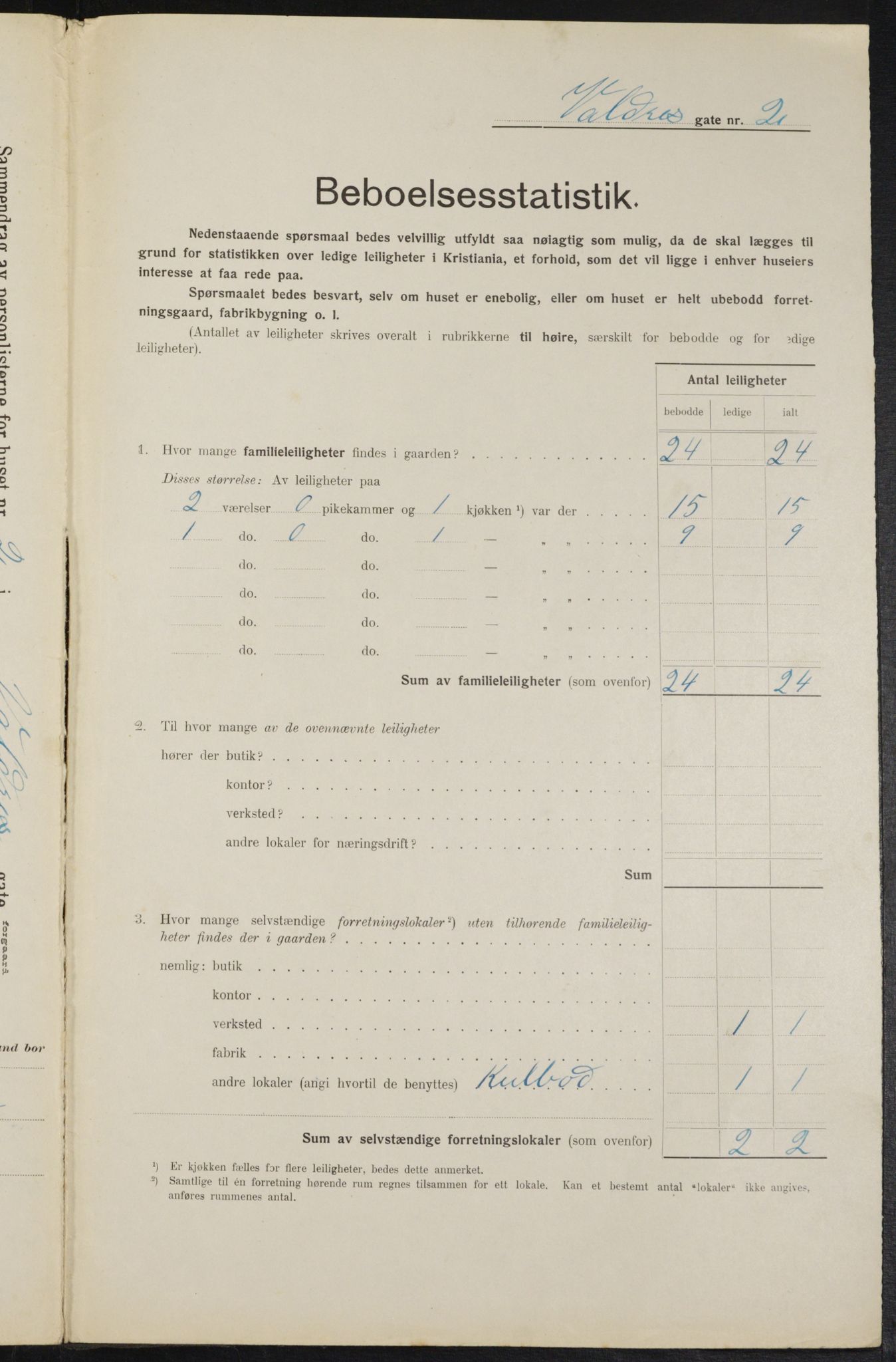 OBA, Kommunal folketelling 1.2.1914 for Kristiania, 1914, s. 122663