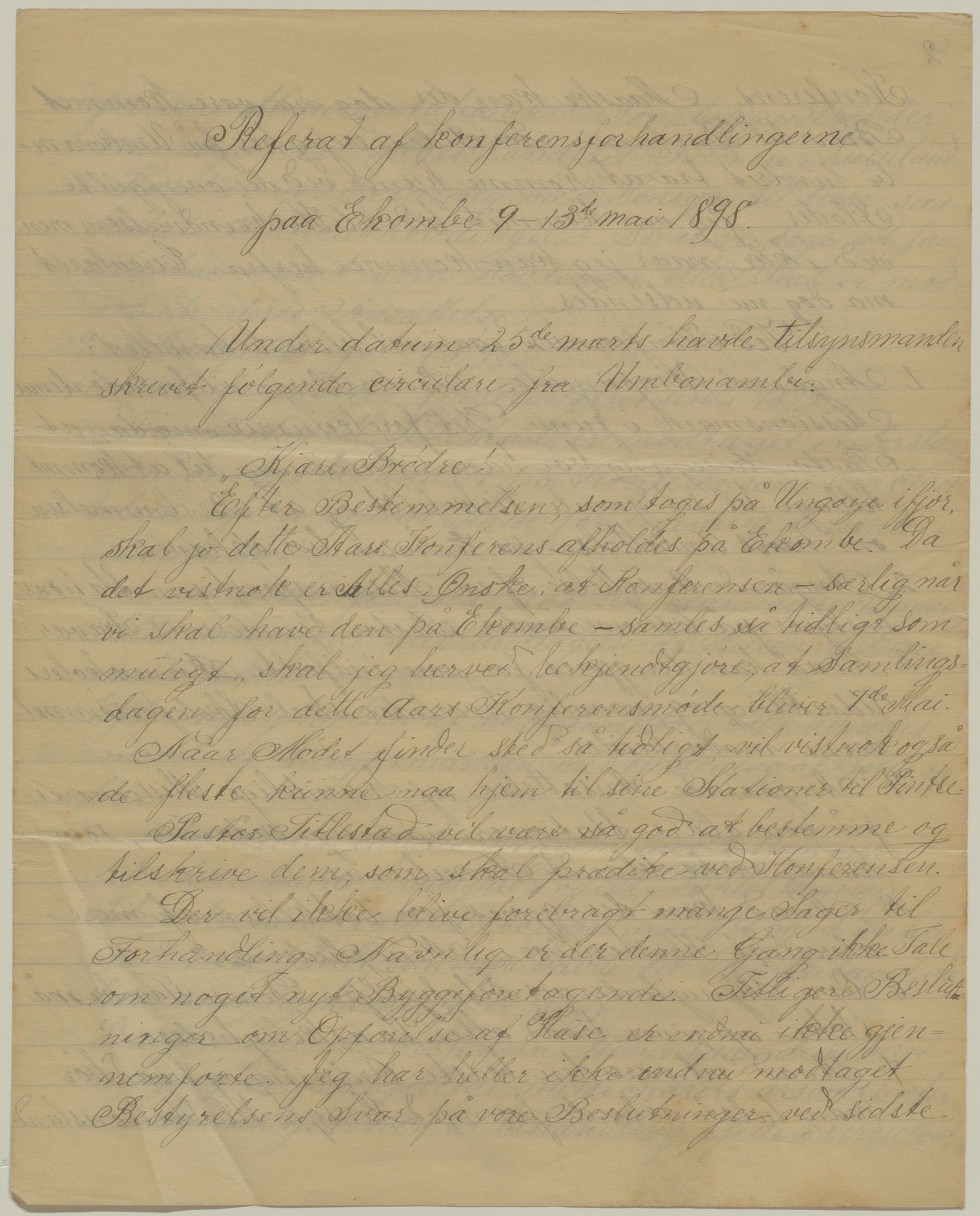 Det Norske Misjonsselskap - hovedadministrasjonen, VID/MA-A-1045/D/Da/Daa/L0042/0007: Konferansereferat og årsberetninger / Konferansereferat fra Sør-Afrika., 1898