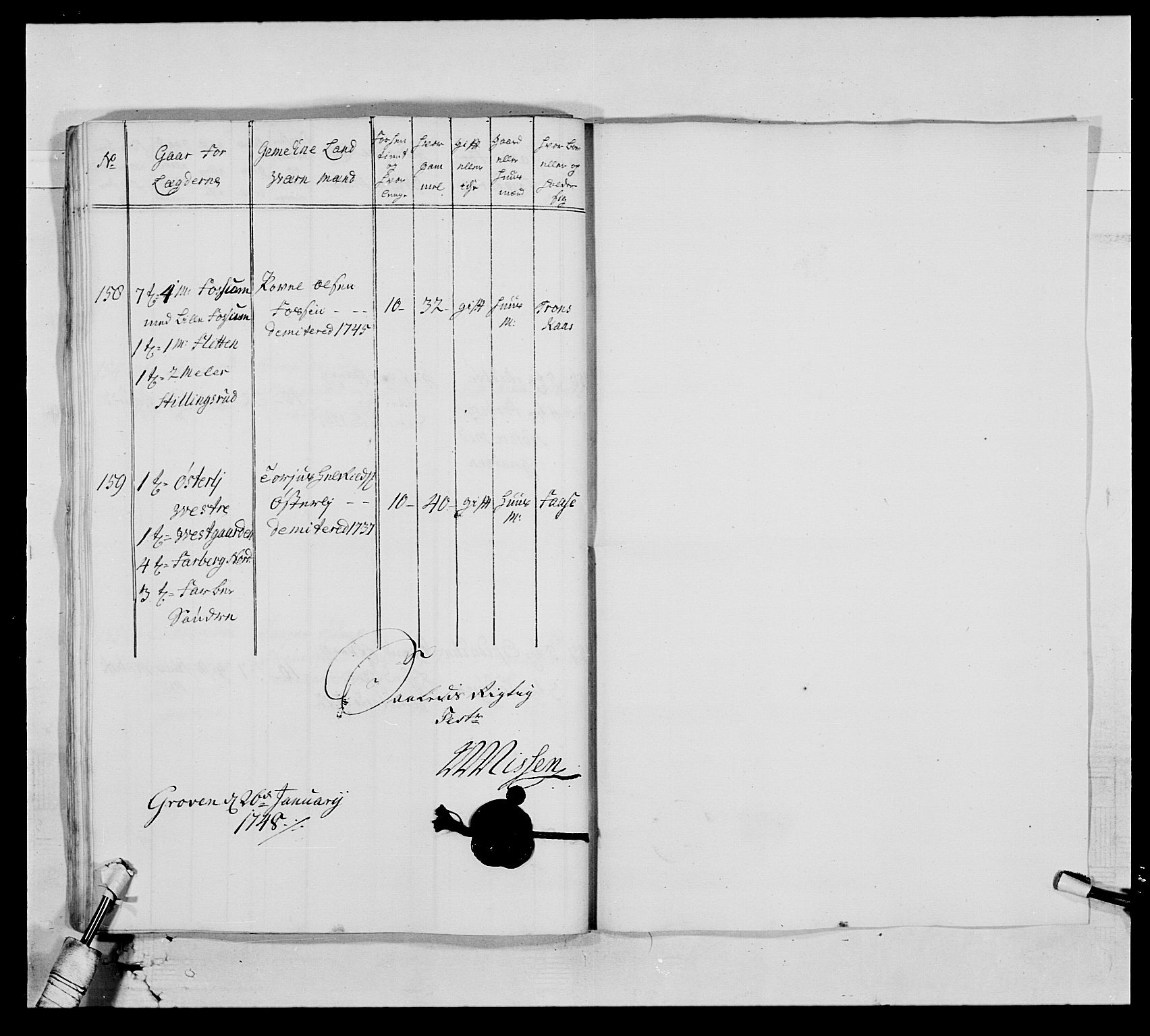 Kommanderende general (KG I) med Det norske krigsdirektorium, AV/RA-EA-5419/E/Ea/L0522: 1. Vesterlenske regiment, 1718-1748, s. 396