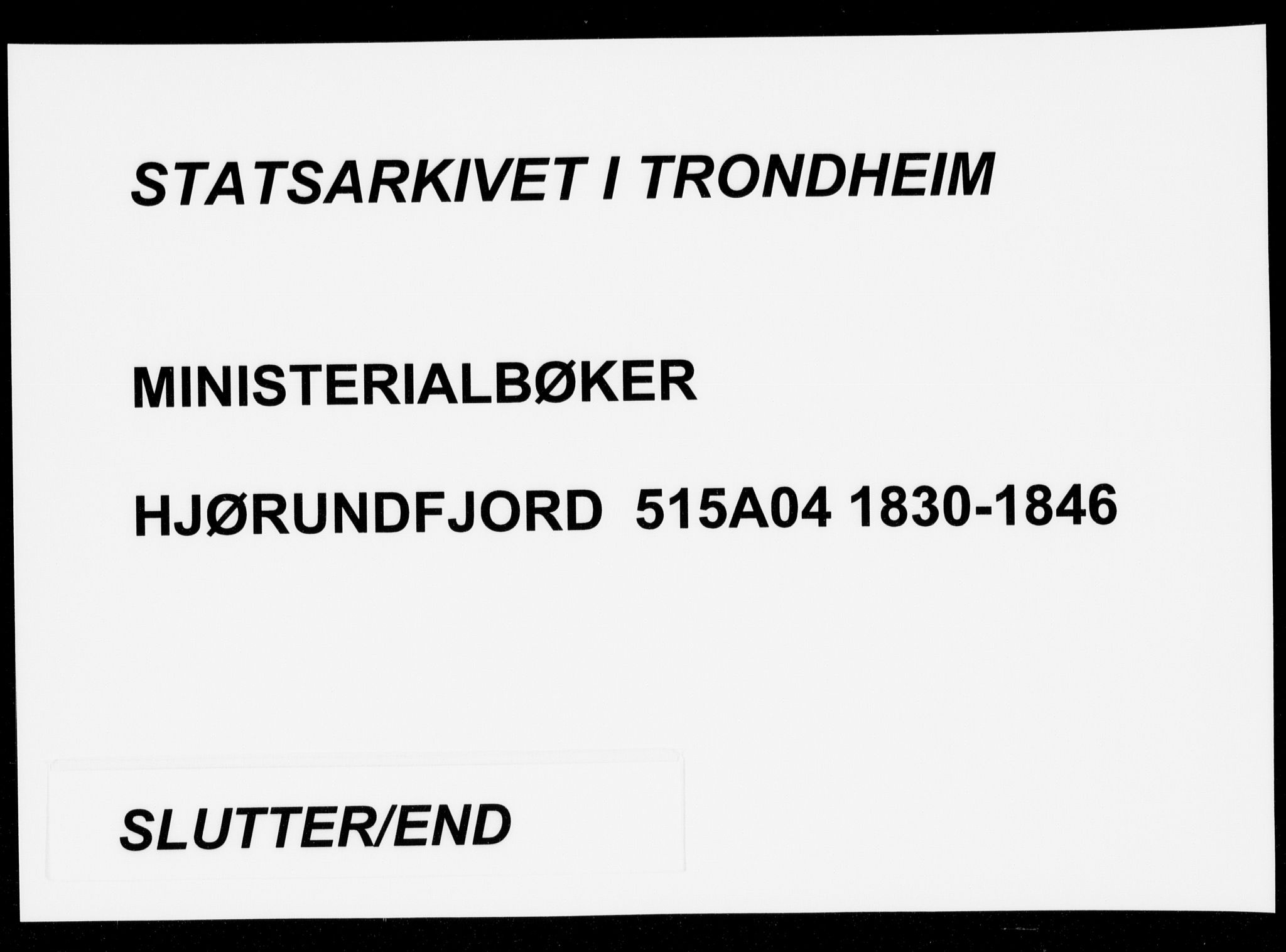 Ministerialprotokoller, klokkerbøker og fødselsregistre - Møre og Romsdal, AV/SAT-A-1454/515/L0208: Ministerialbok nr. 515A04, 1830-1846