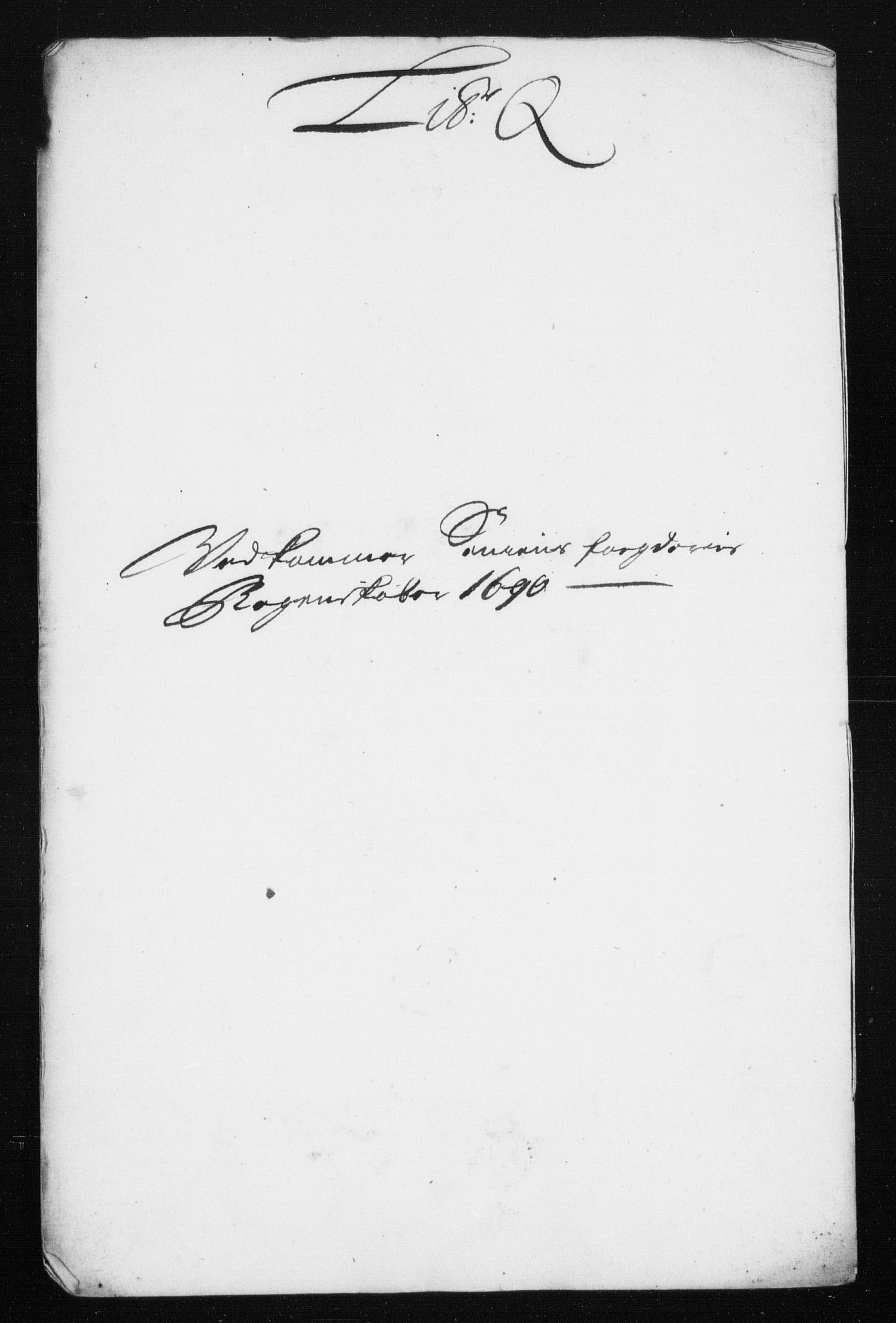 Rentekammeret inntil 1814, Reviderte regnskaper, Stiftamtstueregnskaper, Trondheim stiftamt og Nordland amt, AV/RA-EA-6044/R/Rh/L0015: Nordland amt, 1690