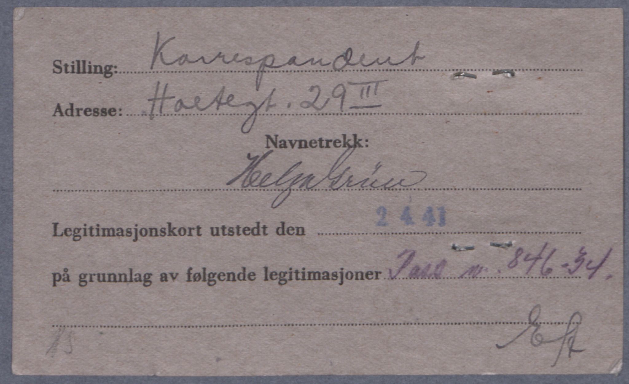 Sosialdepartementet, Våre Falne, RA/S-1708/E/Ee/L0021A: Fotografier av jøder på legitimasjonskort (1941-42), 1941-1942, s. 162
