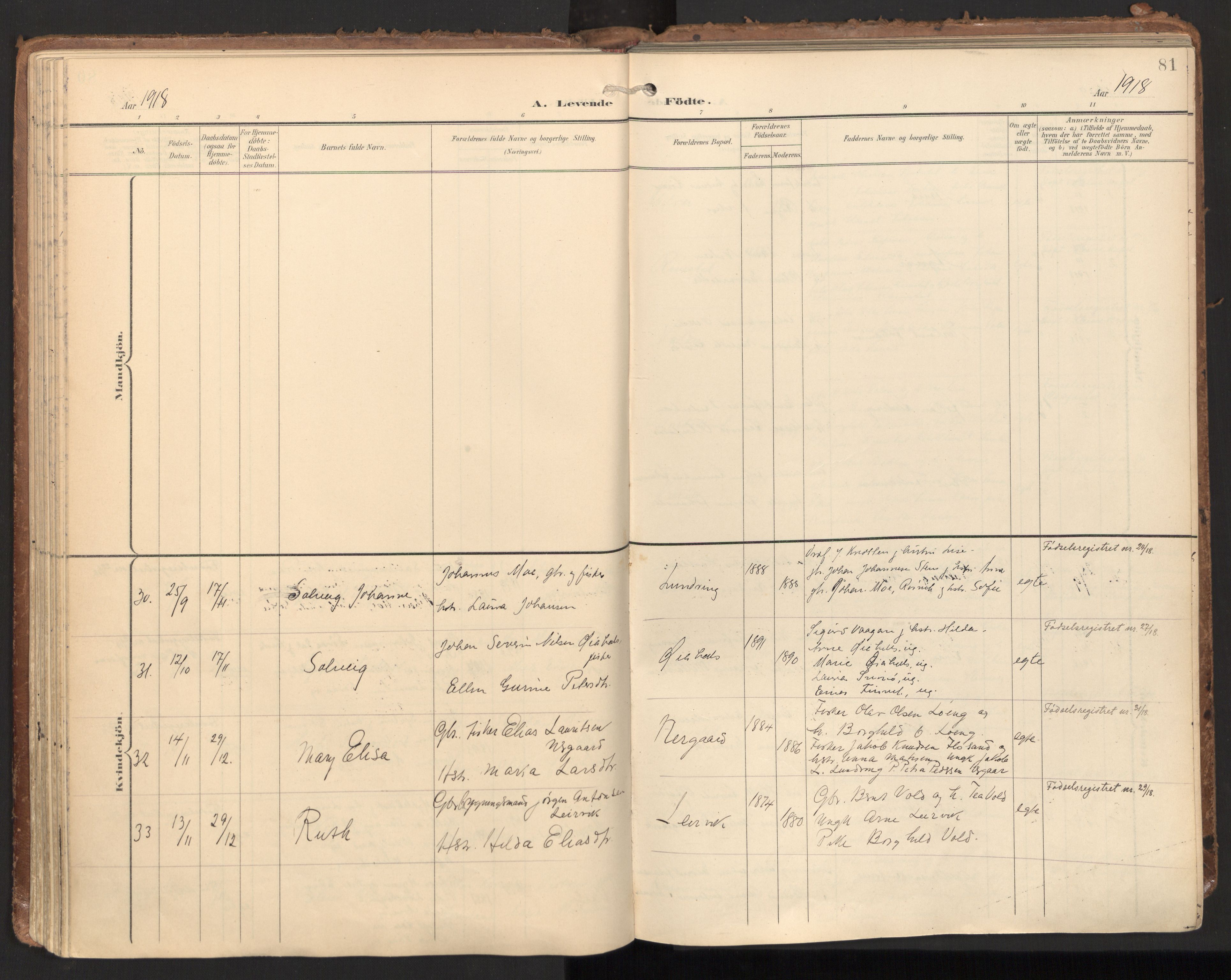 Ministerialprotokoller, klokkerbøker og fødselsregistre - Nord-Trøndelag, SAT/A-1458/784/L0677: Ministerialbok nr. 784A12, 1900-1920, s. 81