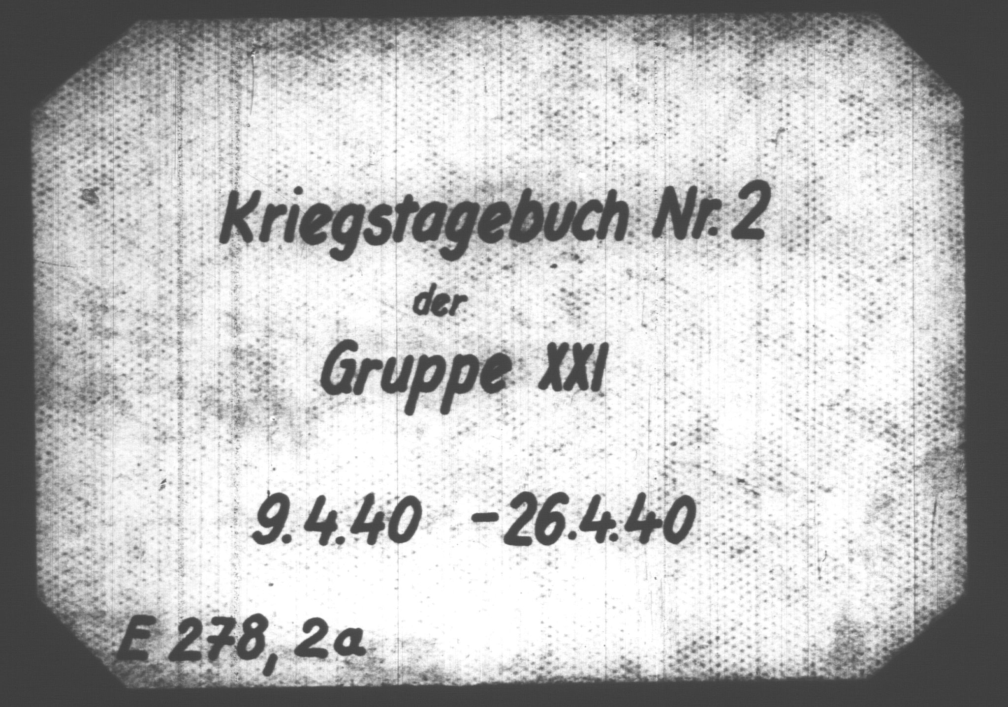 Documents Section, RA/RAFA-2200/V/L0075: Amerikansk mikrofilm "Captured German Documents".
Box No. 714.  FKA jnr. 615/1954., 1940, s. 205