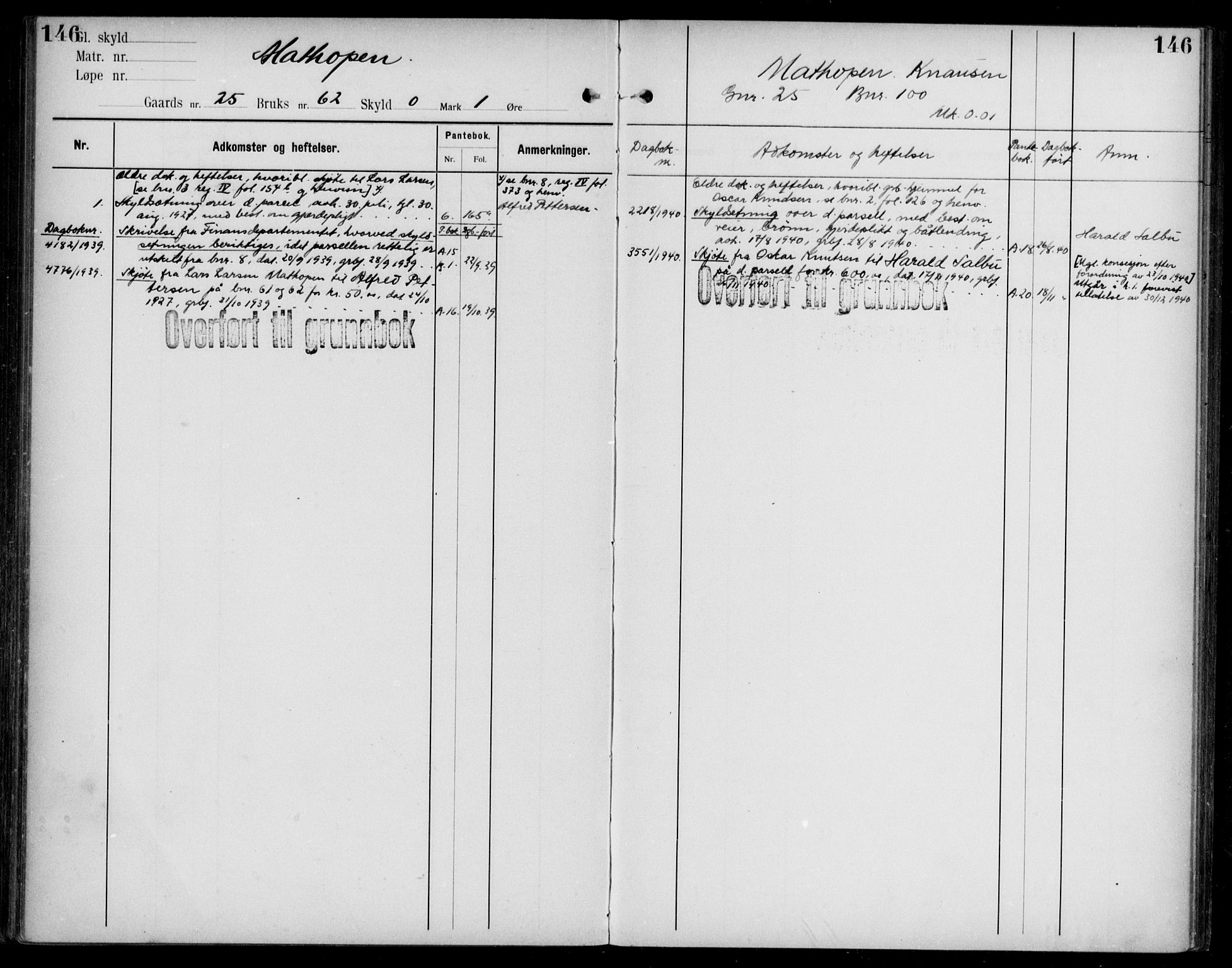 Midhordland sorenskriveri, AV/SAB-A-3001/1/G/Ga/Gab/L0108: Panteregister nr. II.A.b.108, s. 146