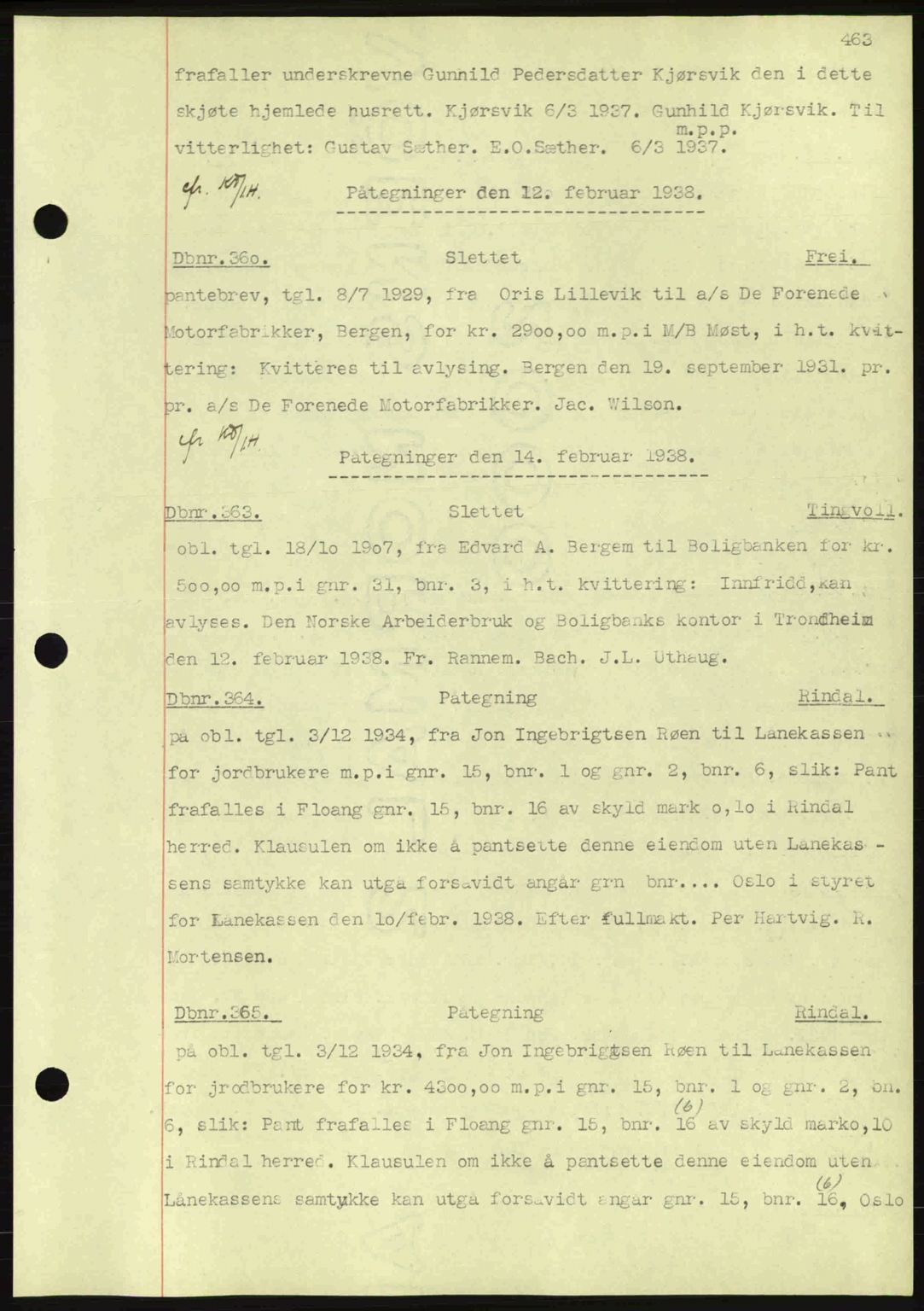Nordmøre sorenskriveri, SAT/A-4132/1/2/2Ca: Pantebok nr. C80, 1936-1939, Dagboknr: 360/1938