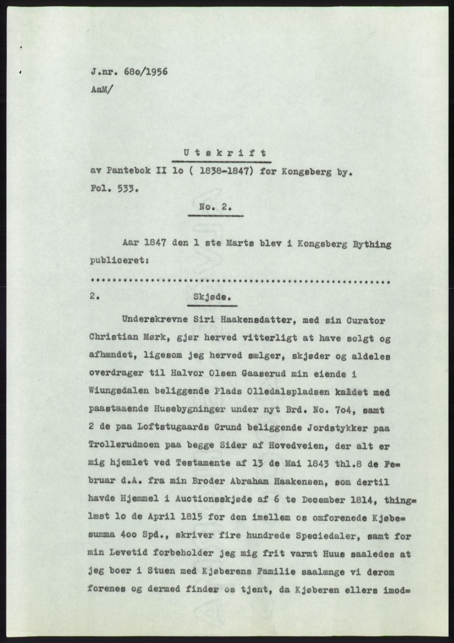 Statsarkivet i Kongsberg, SAKO/A-0001, 1956, s. 240