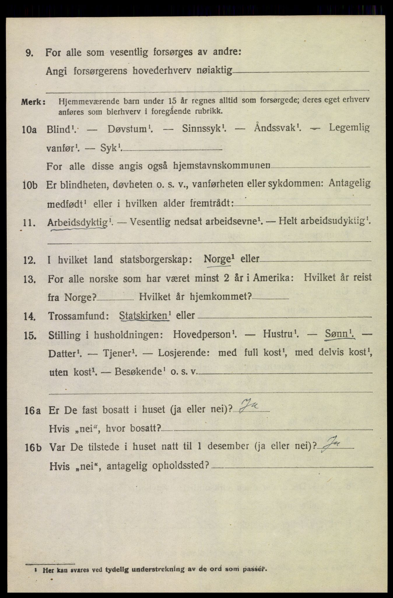 SAH, Folketelling 1920 for 0530 Eina herred, 1920, s. 1415