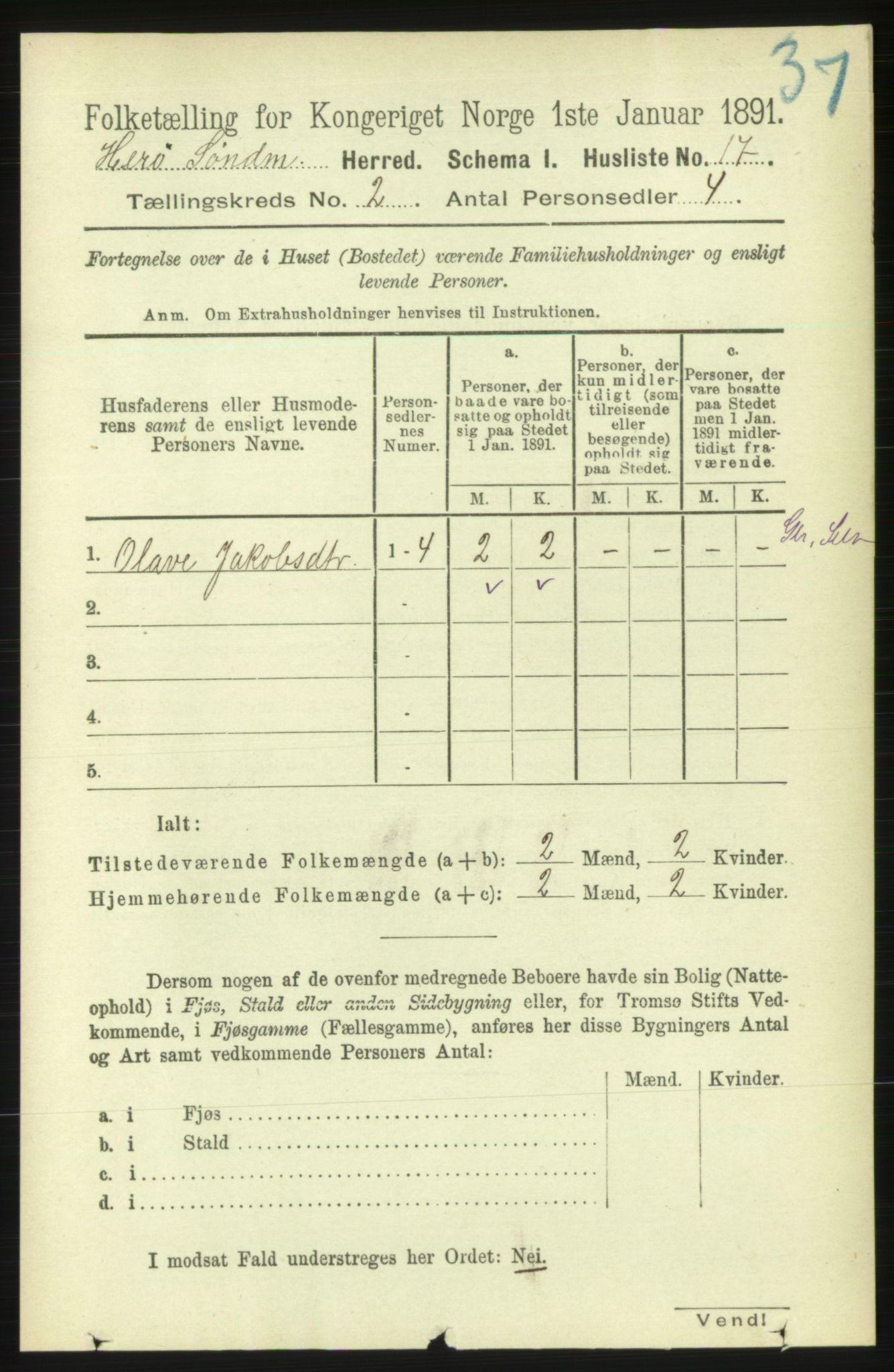 RA, Folketelling 1891 for 1515 Herøy herred, 1891, s. 462