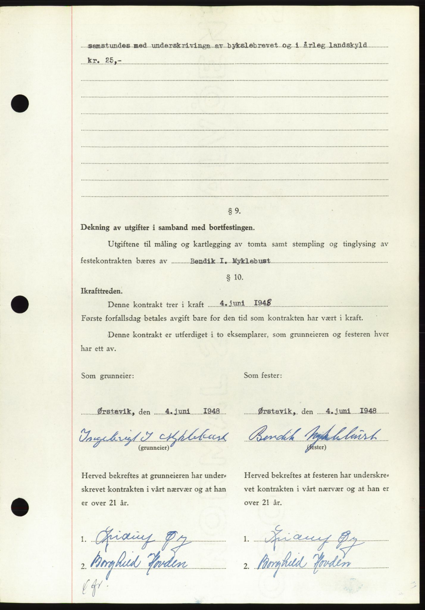 Søre Sunnmøre sorenskriveri, AV/SAT-A-4122/1/2/2C/L0082: Pantebok nr. 8A, 1948-1948, Dagboknr: 738/1948