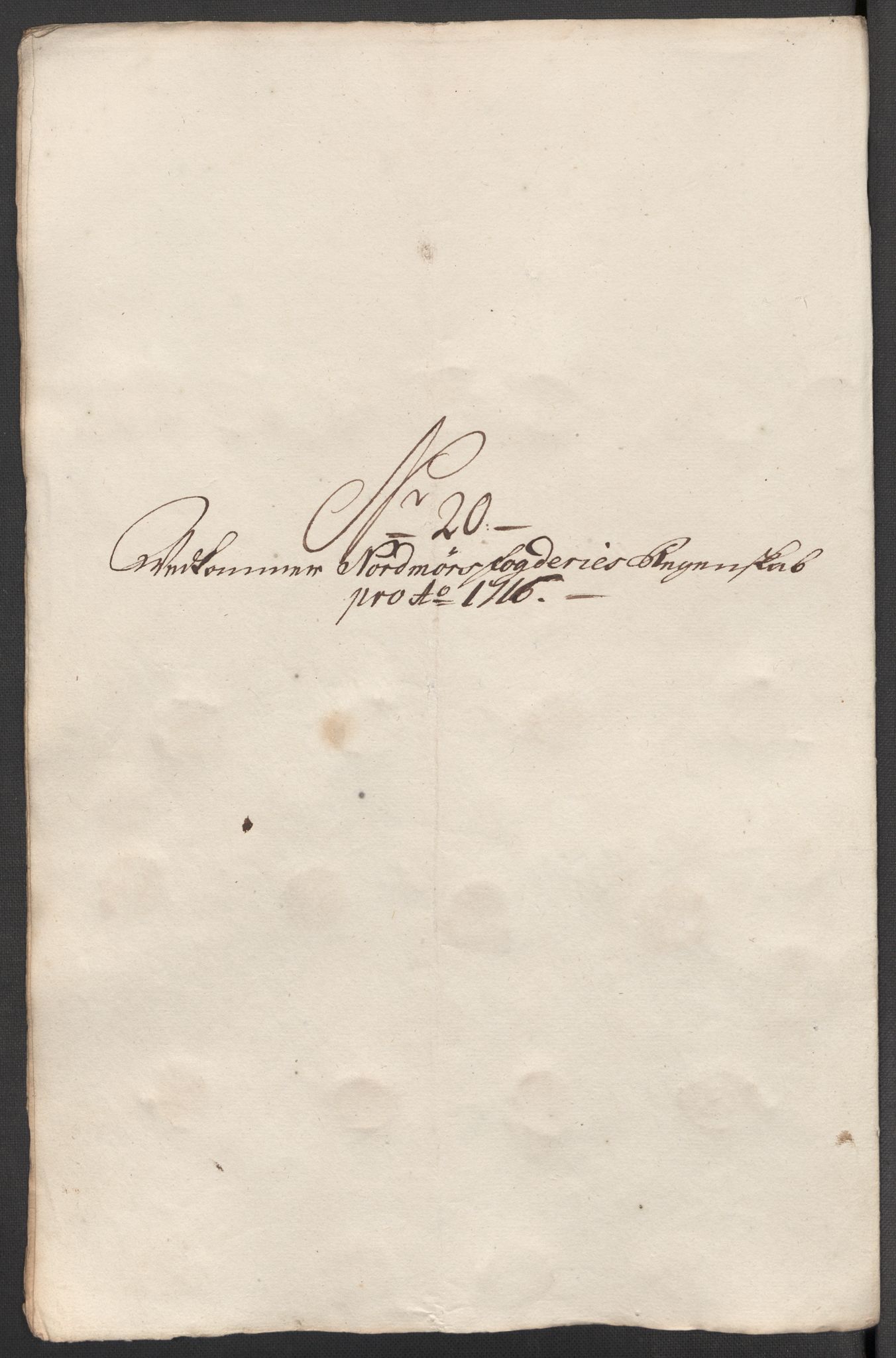 Rentekammeret inntil 1814, Reviderte regnskaper, Fogderegnskap, AV/RA-EA-4092/R56/L3749: Fogderegnskap Nordmøre, 1716, s. 143