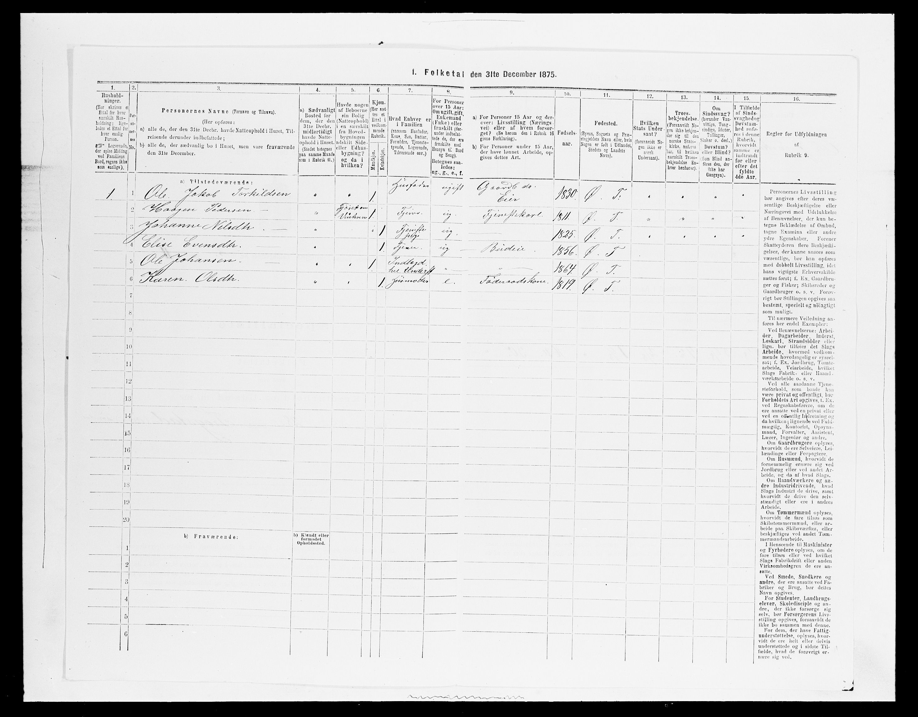 SAH, Folketelling 1875 for 0528P Østre Toten prestegjeld, 1875, s. 369