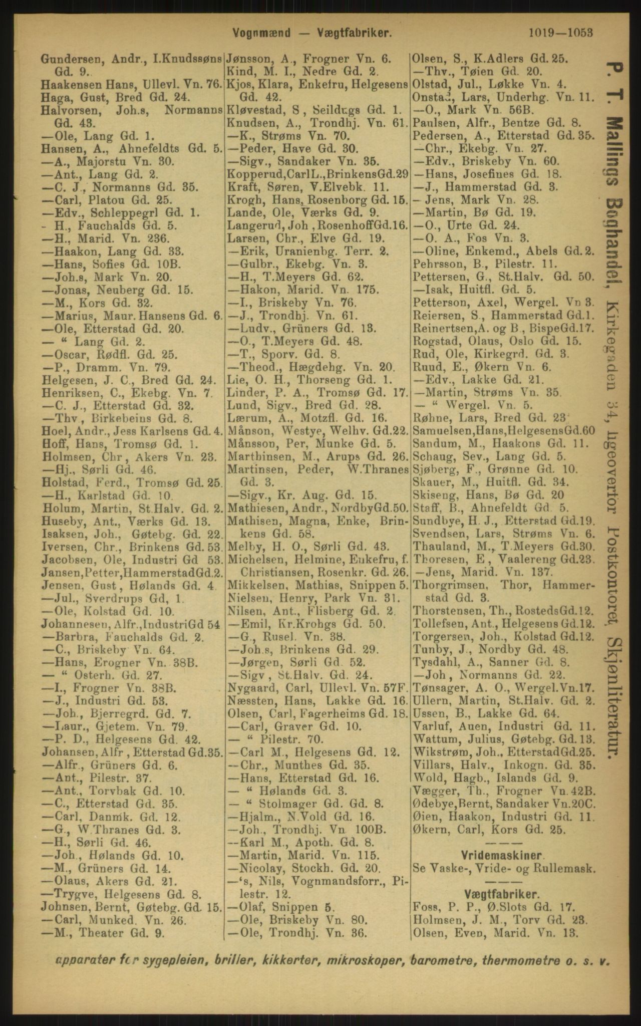 Kristiania/Oslo adressebok, PUBL/-, 1897, s. 1019