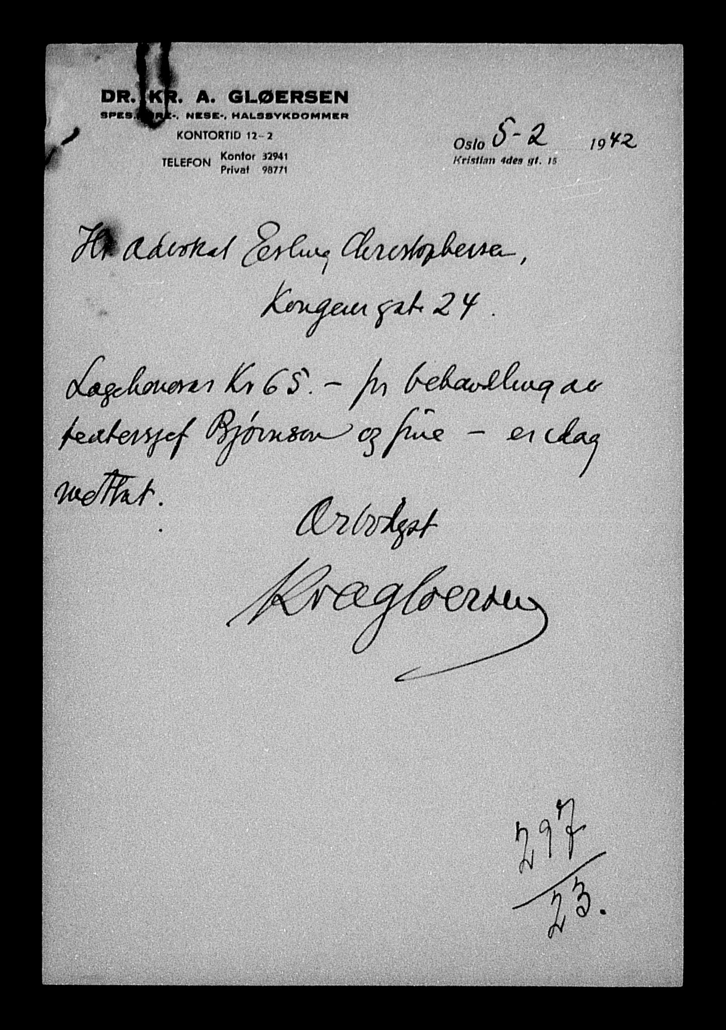 Justisdepartementet, Tilbakeføringskontoret for inndratte formuer, AV/RA-S-1564/H/Hc/Hcc/L0925: --, 1945-1947, s. 9