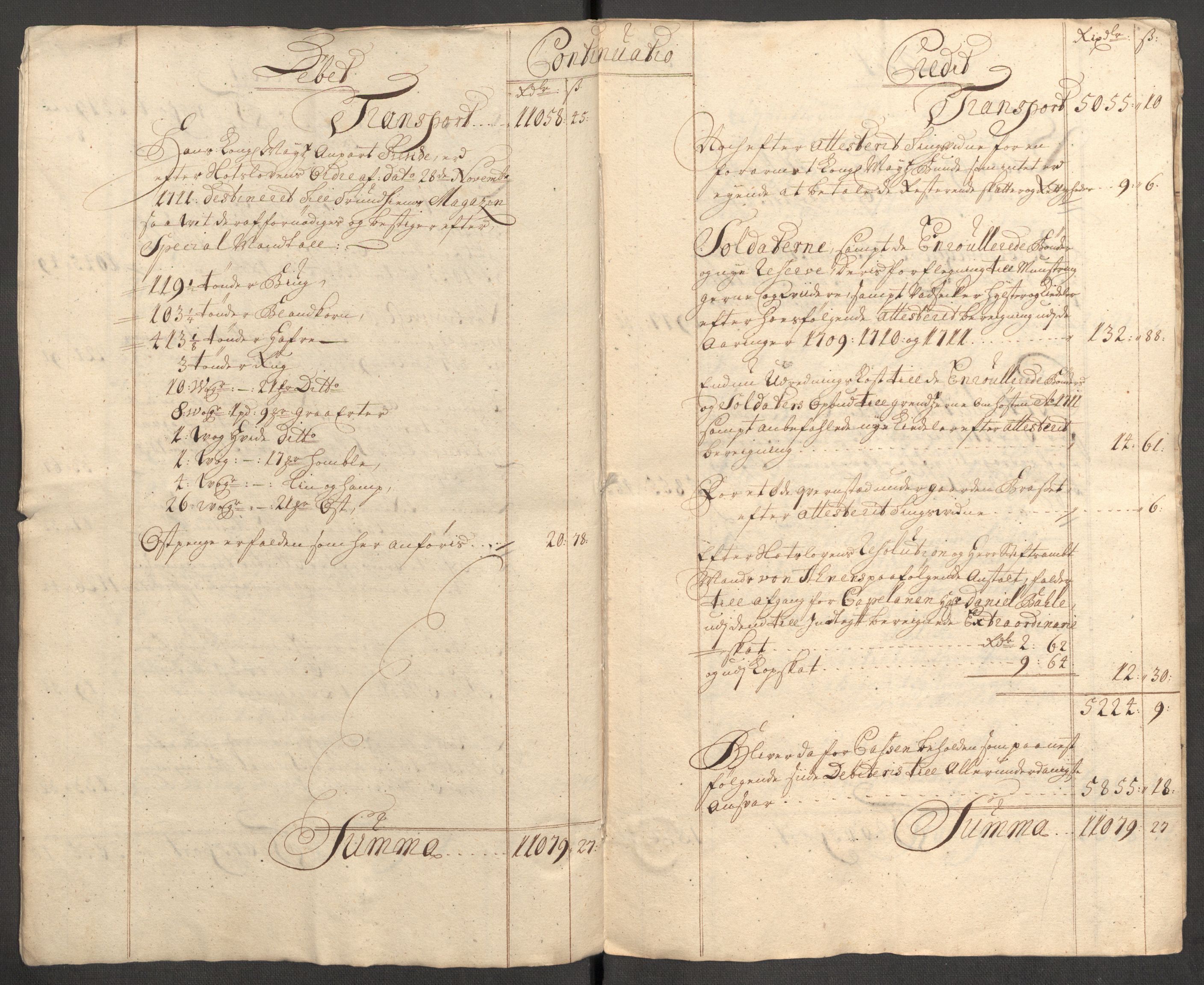 Rentekammeret inntil 1814, Reviderte regnskaper, Fogderegnskap, AV/RA-EA-4092/R63/L4319: Fogderegnskap Inderøy, 1711, s. 7