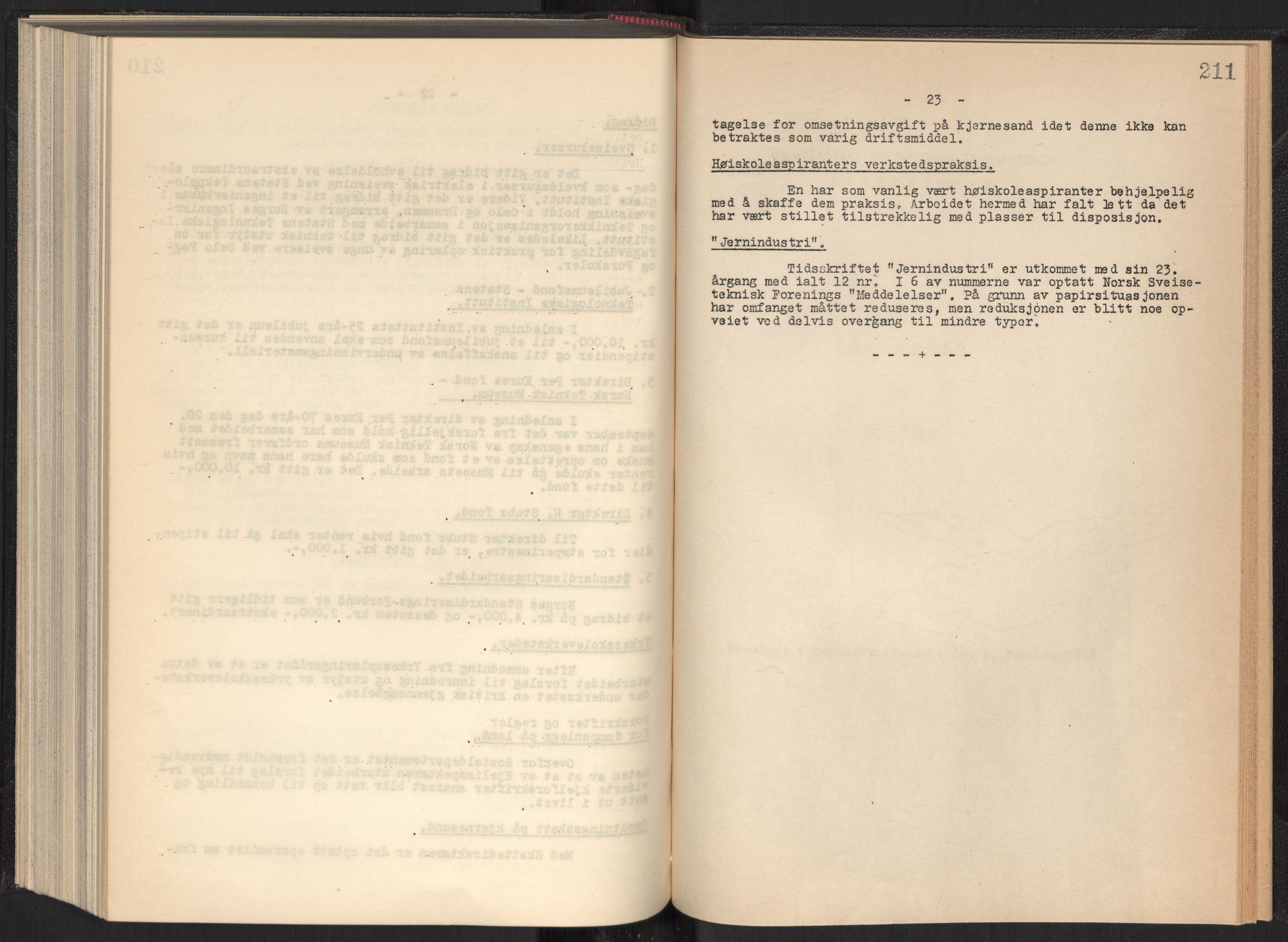 Teknologibedriftenes Landsforening TBL, AV/RA-PA-1700/A/Ad/L0006: Årsberetning med register, 1937-1943, s. 211