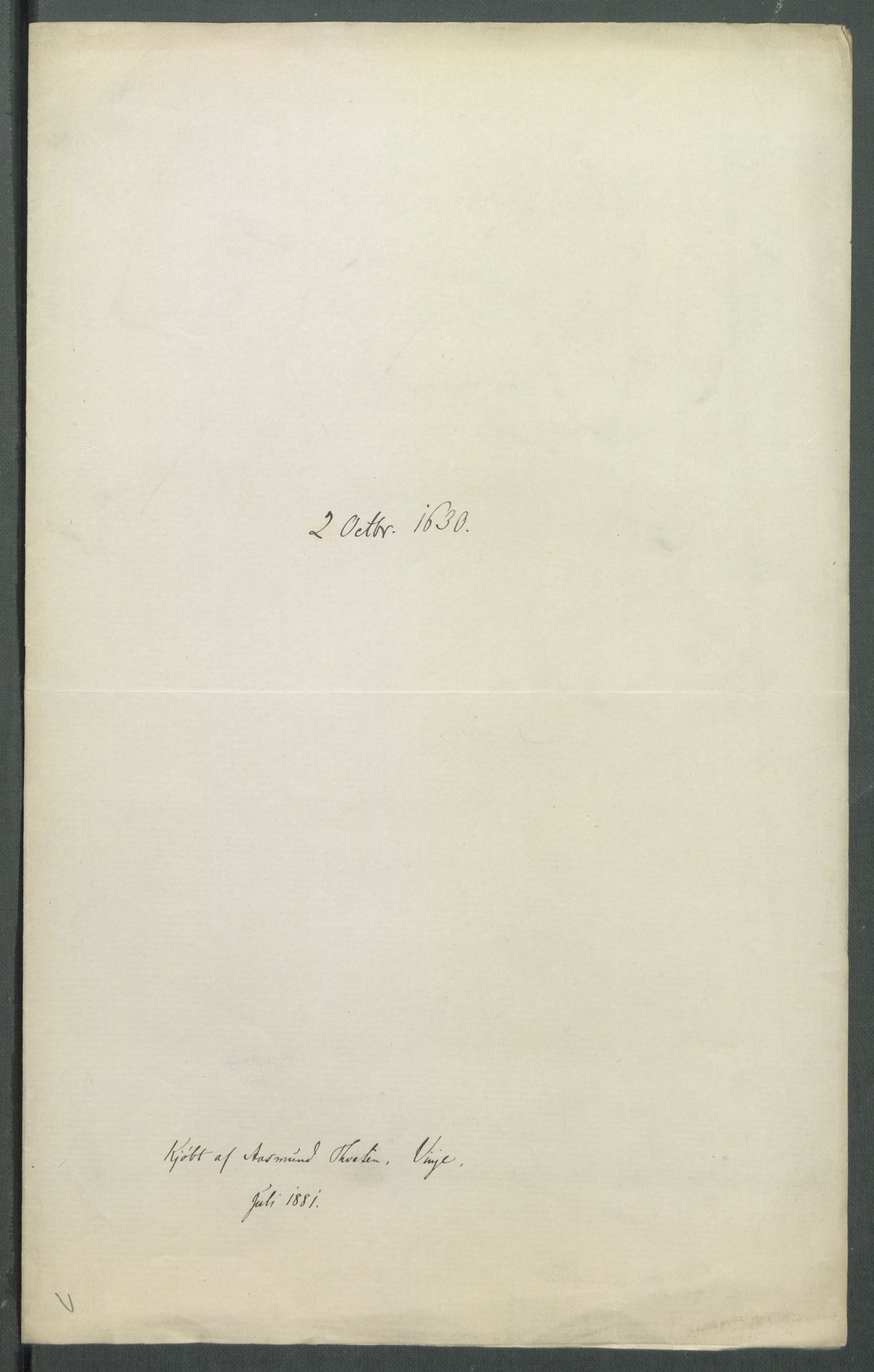 Riksarkivets diplomsamling, AV/RA-EA-5965/F02/L0139: Dokumenter, 1630, s. 55