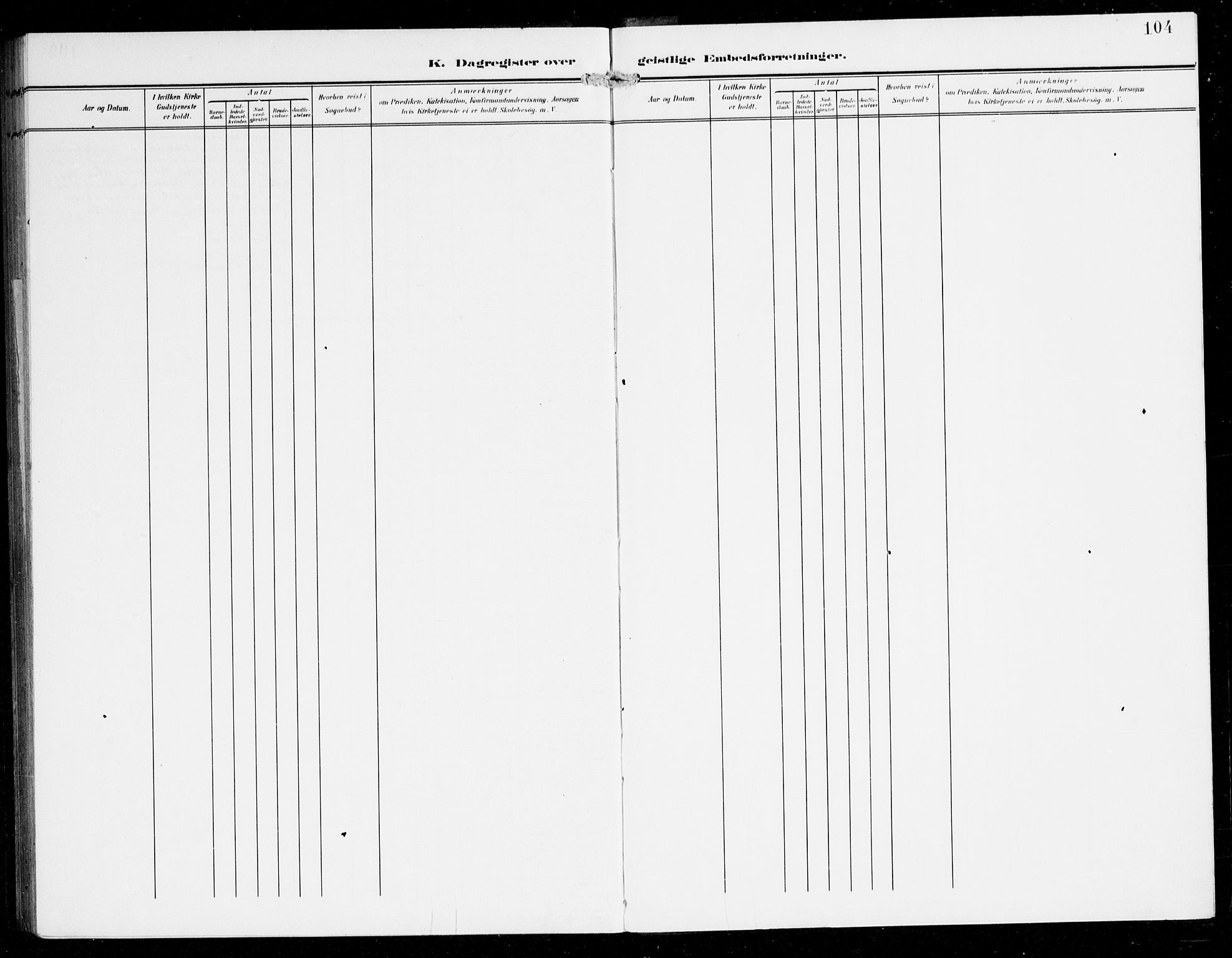 Etne sokneprestembete, SAB/A-75001/H/Haa: Ministerialbok nr. E 2, 1905-1922, s. 104