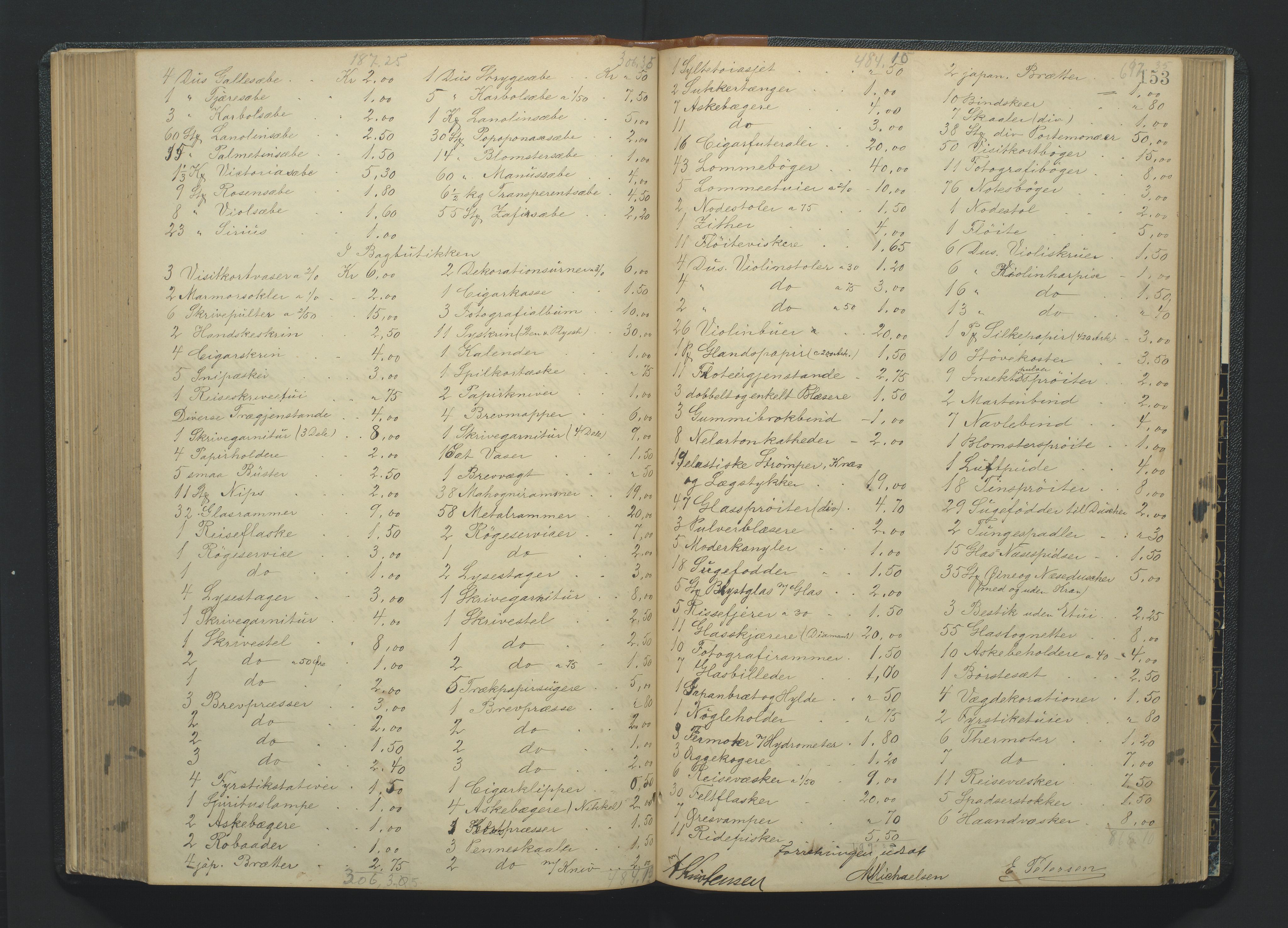 Kristiansand byrett, AV/SAK-1223-0001/H/Hc/L0035: Skifteregistreringsprotokoll nr. 7, med register, 1903-1914, s. 153