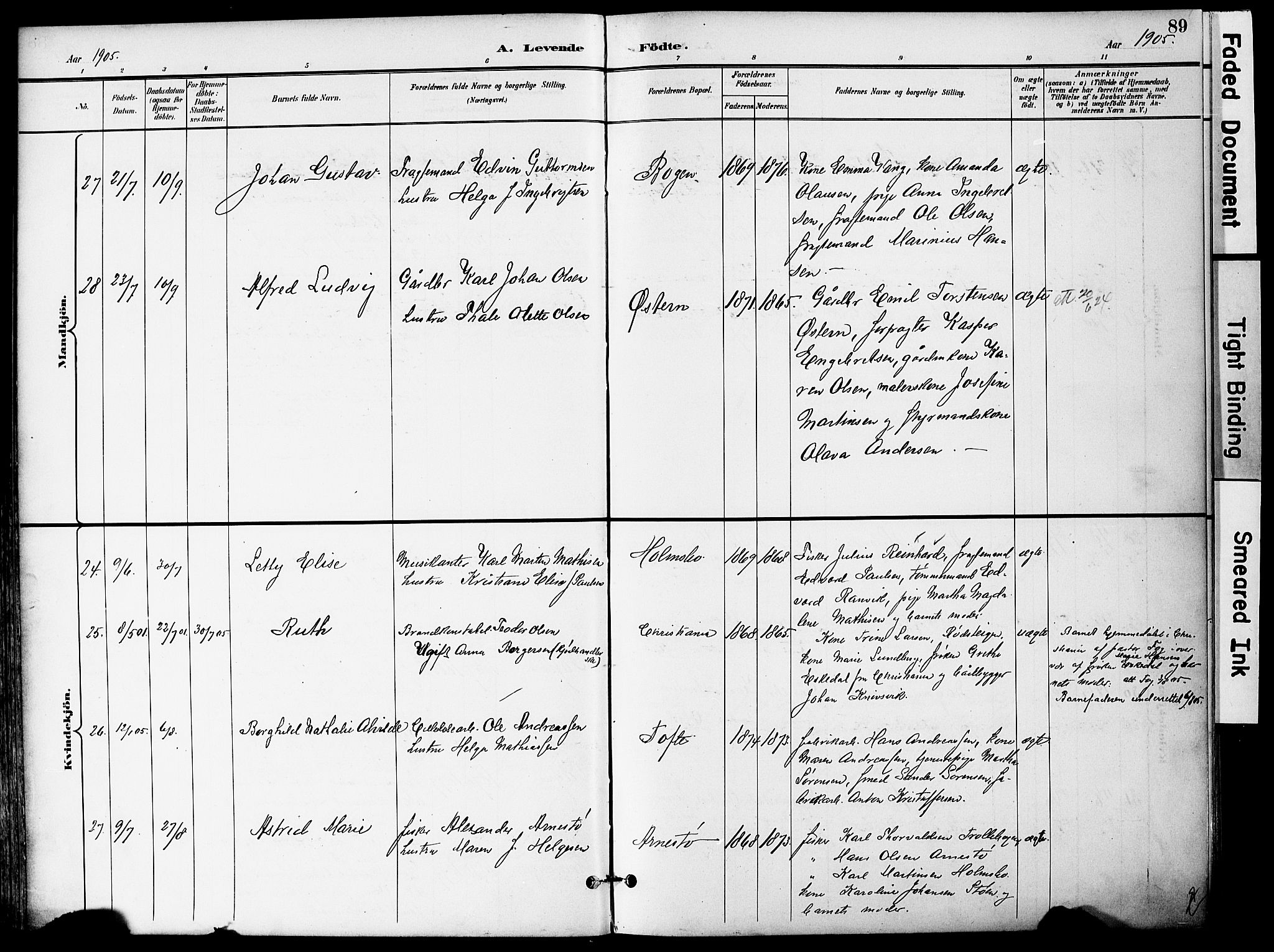 Hurum kirkebøker, AV/SAKO-A-229/F/Fa/L0015: Ministerialbok nr. 15, 1896-1908, s. 89