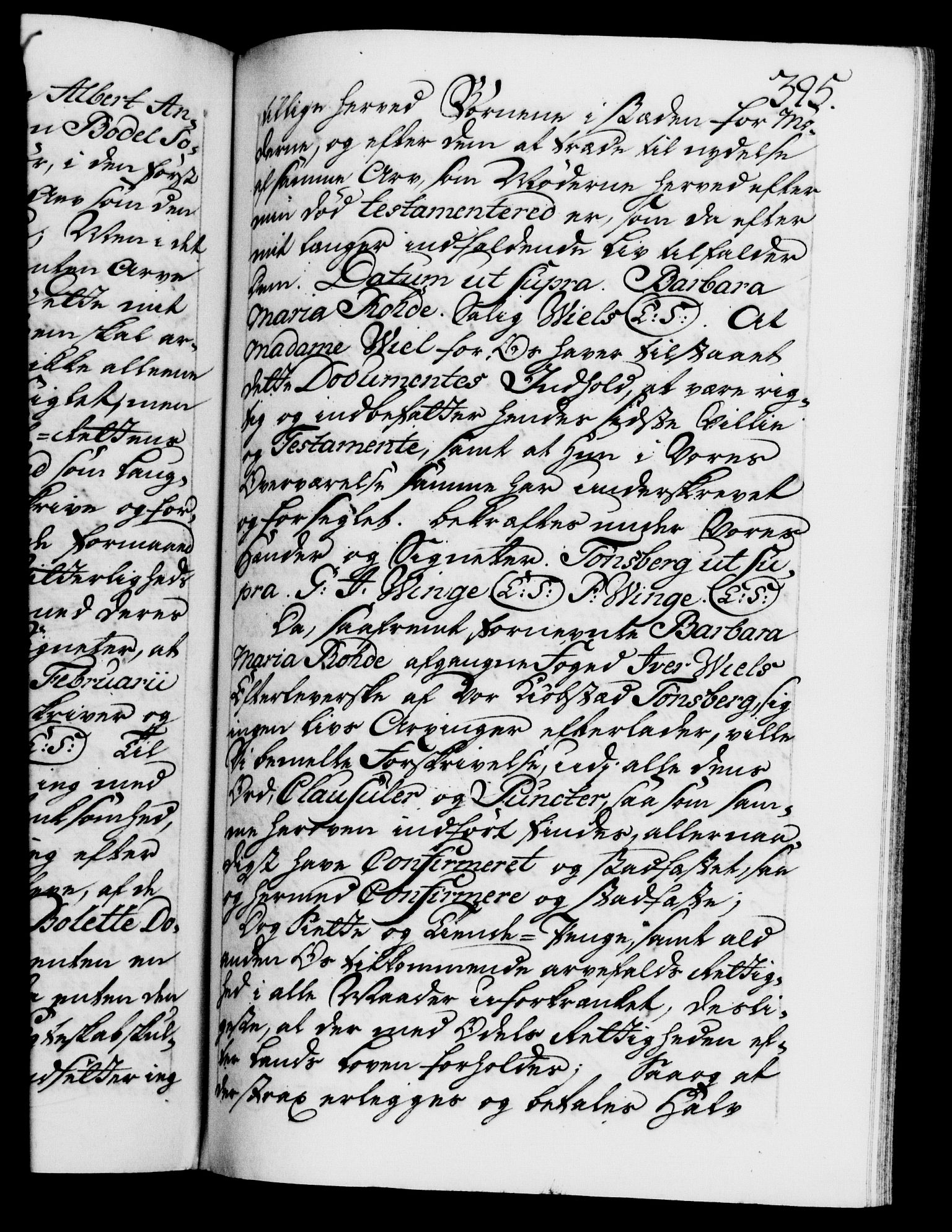 Danske Kanselli 1572-1799, AV/RA-EA-3023/F/Fc/Fca/Fcaa/L0041: Norske registre, 1760-1762, s. 395a