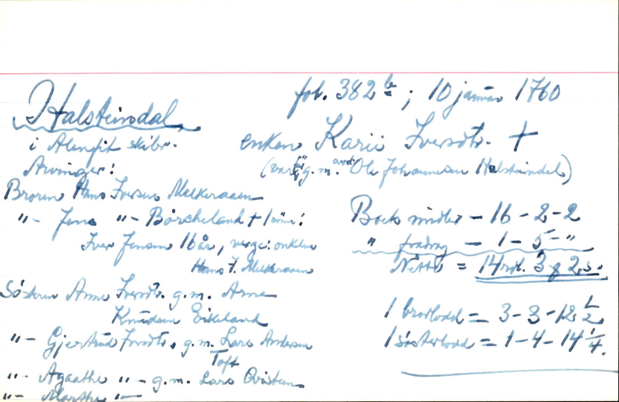 Skiftekort ved Statsarkivet i Bergen, SAB/SKIFTEKORT/001/L0002: Skifteprotokoll nr. 4, 1757-1763, s. 31