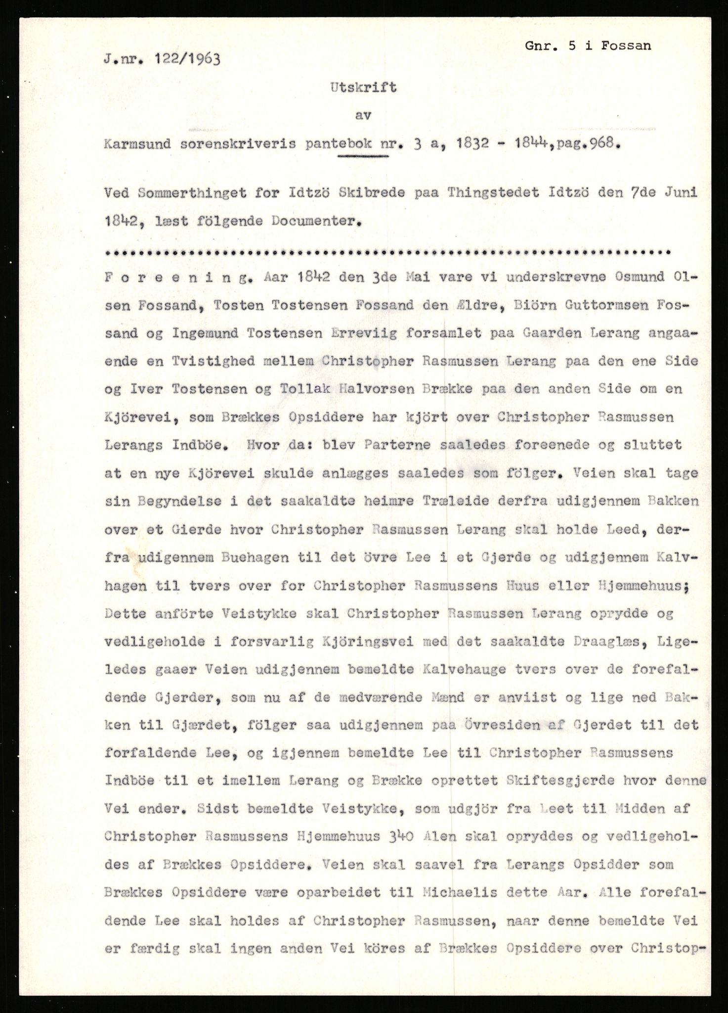 Statsarkivet i Stavanger, AV/SAST-A-101971/03/Y/Yj/L0011: Avskrifter sortert etter gårdsnavn: Bratland i Vikedal - Brommeland, 1750-1930, s. 200