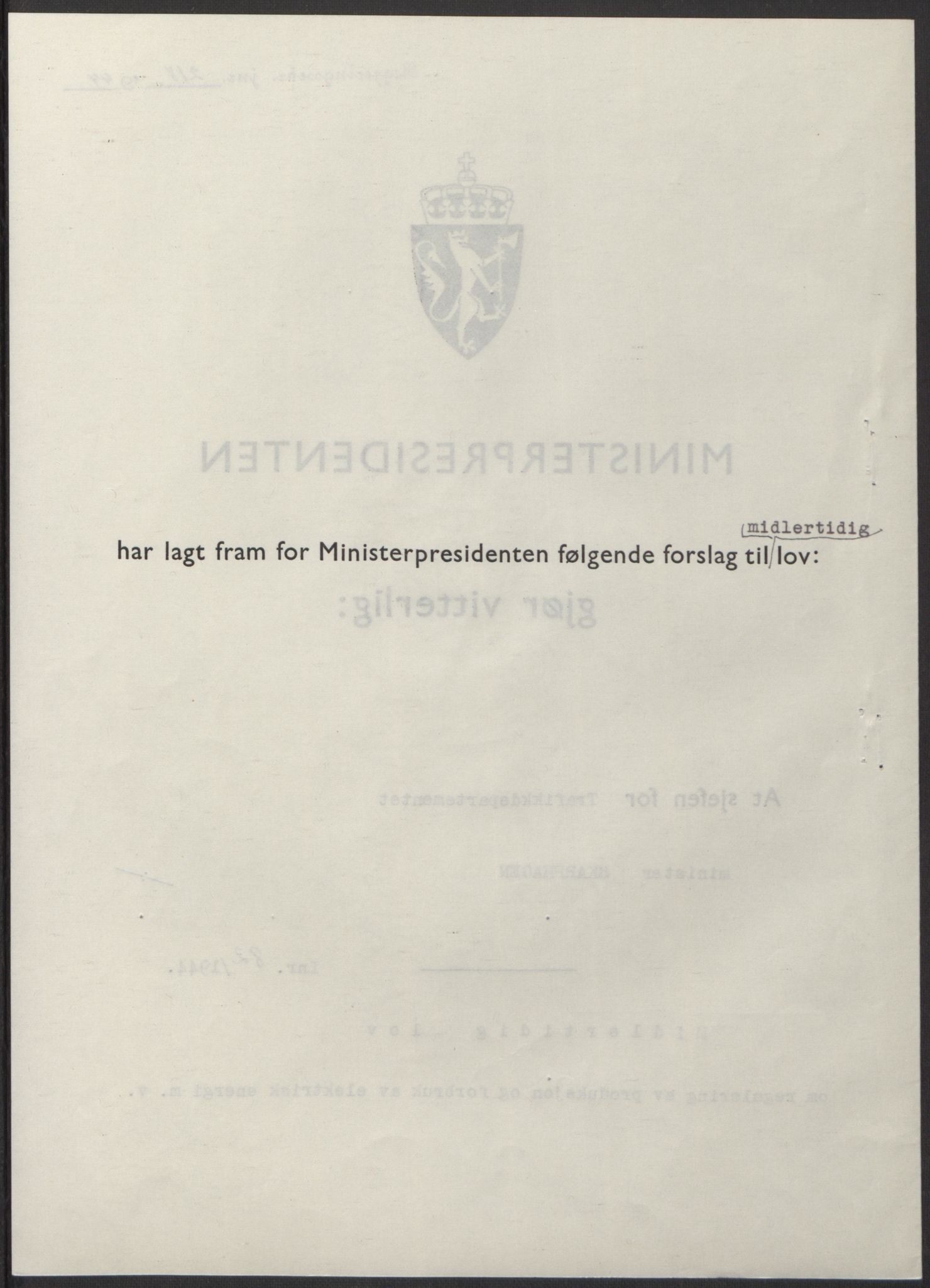 NS-administrasjonen 1940-1945 (Statsrådsekretariatet, de kommisariske statsråder mm), RA/S-4279/D/Db/L0100: Lover, 1944, s. 385