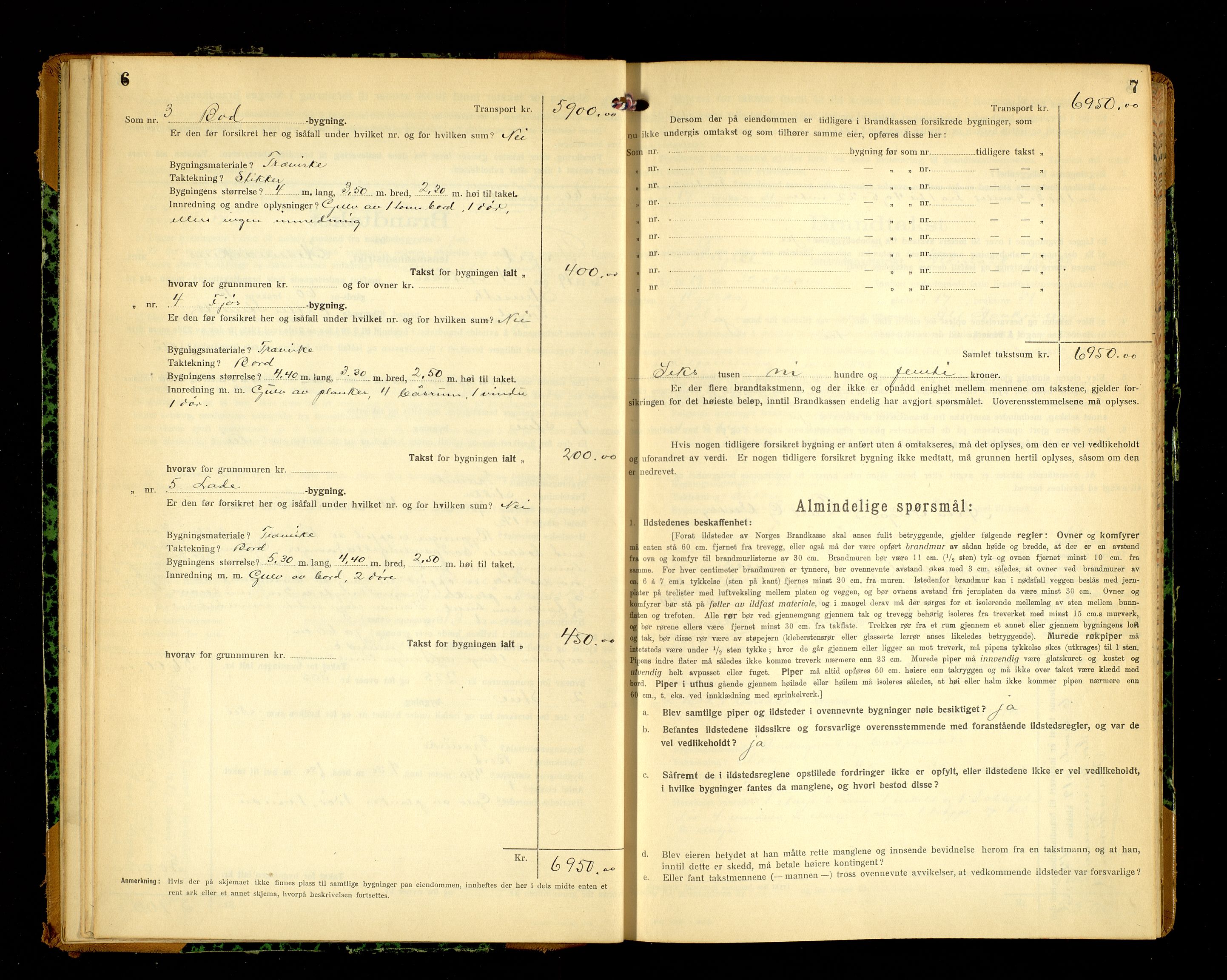 Norges Brannkasse, Trysil, AV/SAH-NBRANT-021/F/L0018: Branntakstprotokoll, 1919-1922