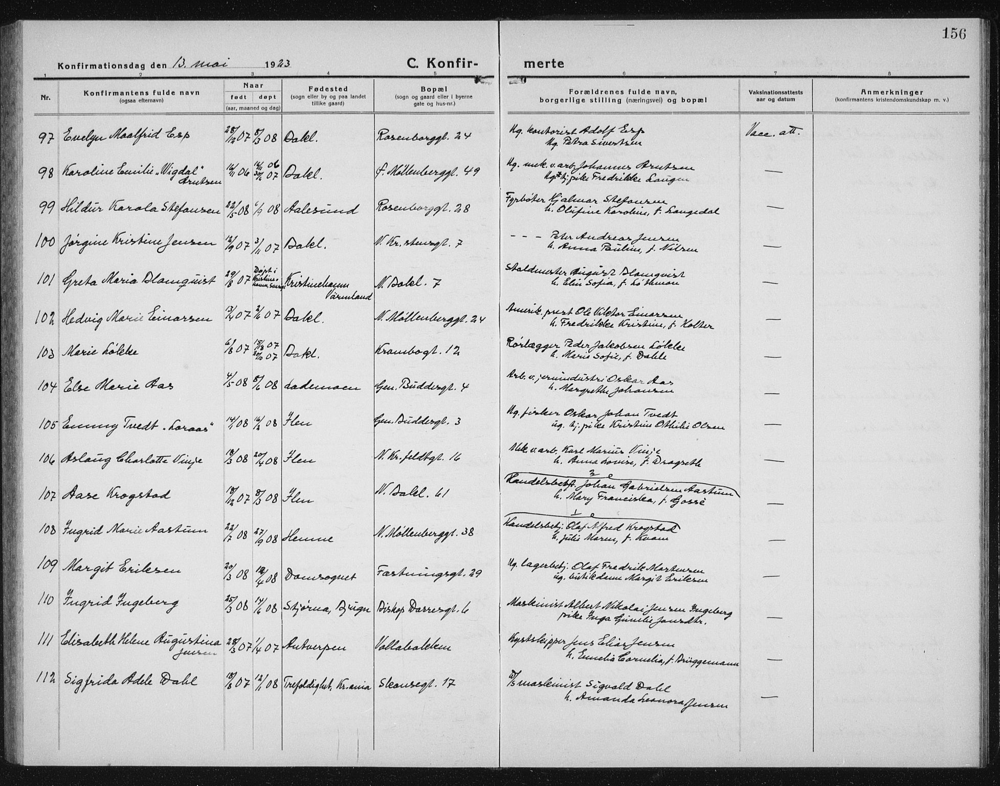 Ministerialprotokoller, klokkerbøker og fødselsregistre - Sør-Trøndelag, AV/SAT-A-1456/604/L0227: Klokkerbok nr. 604C10, 1923-1942, s. 156