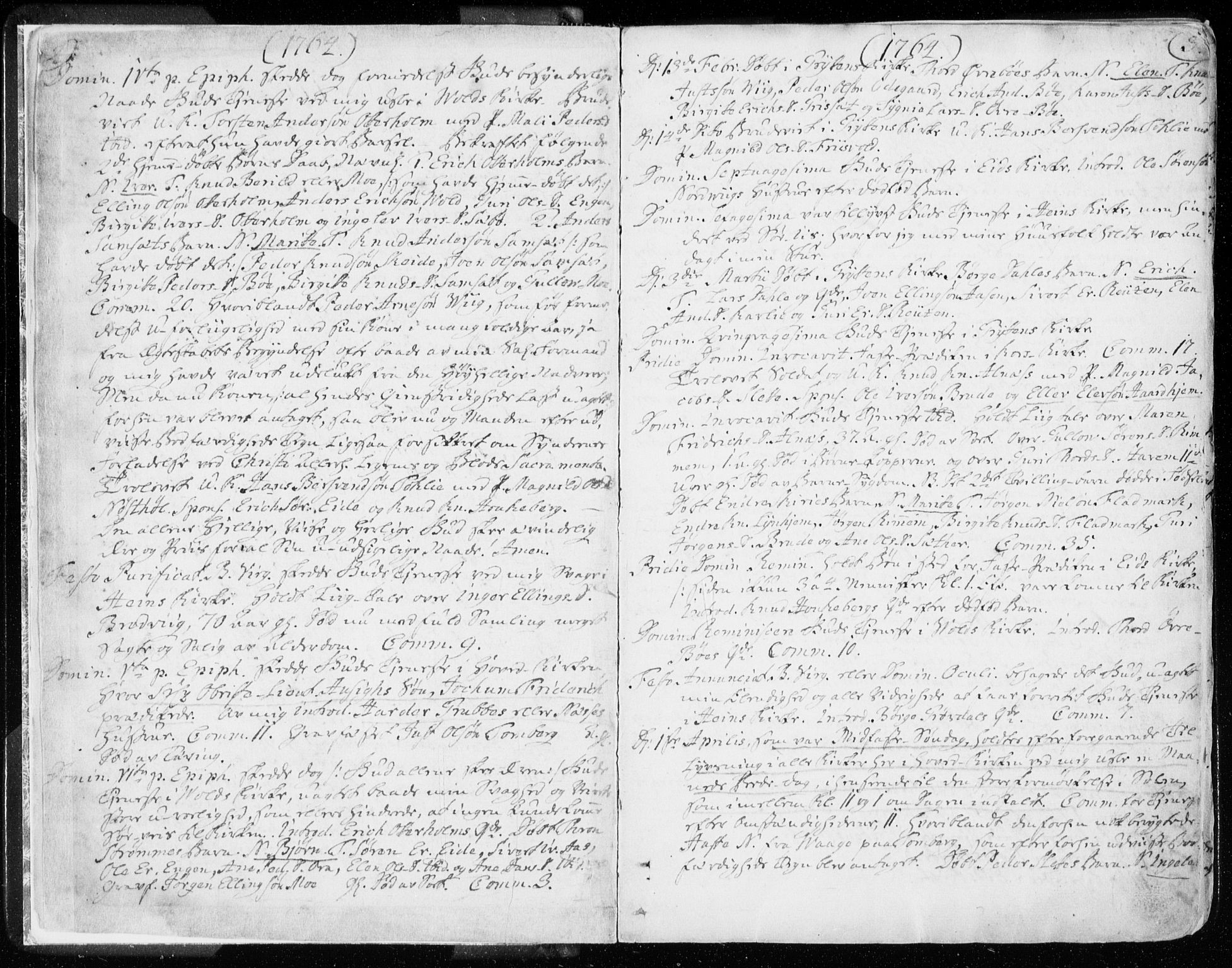 Ministerialprotokoller, klokkerbøker og fødselsregistre - Møre og Romsdal, AV/SAT-A-1454/544/L0569: Ministerialbok nr. 544A02, 1764-1806, s. 2-3